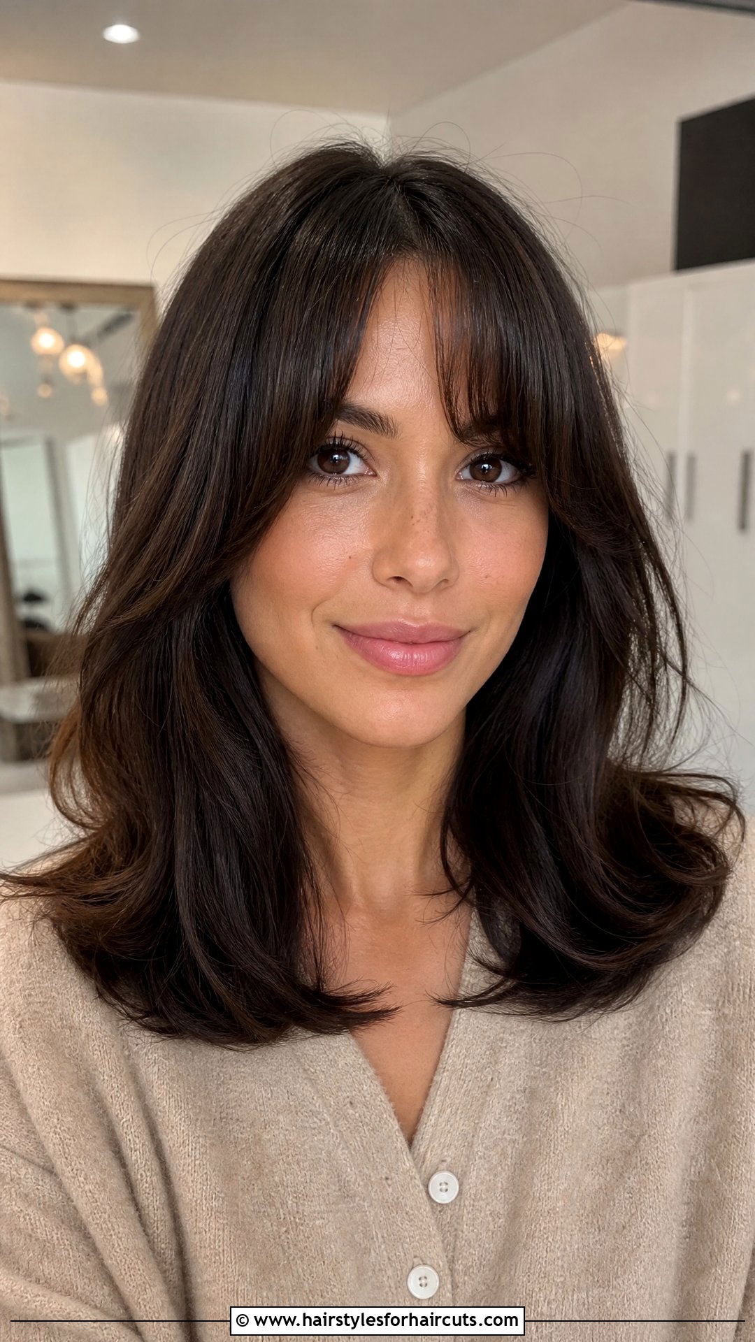 Arched Bangs With Round Brush Blowout - 25 front haircuts - 25 front haircuts