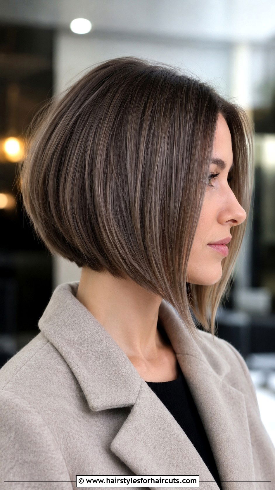 Ash Brown Inverted Bob - 25 ash brown hairstyles - 25 ash brown hairstyles
