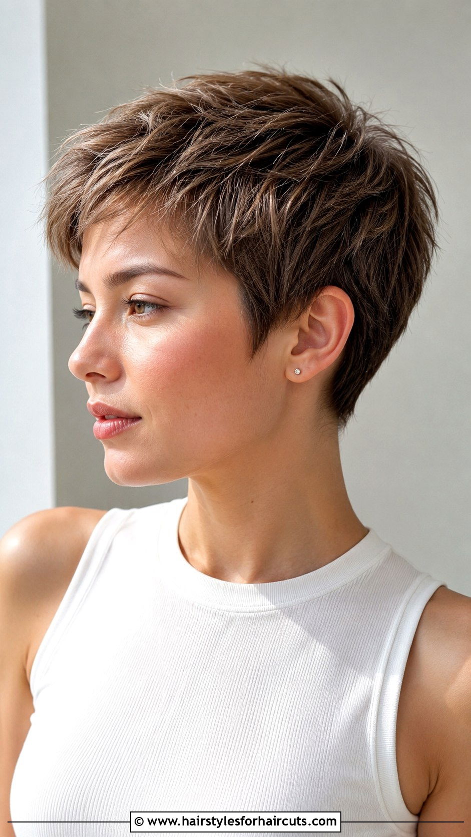 Ash Brown Pixie Cut - 25 ash brown hairstyles - 25 ash brown hairstyles