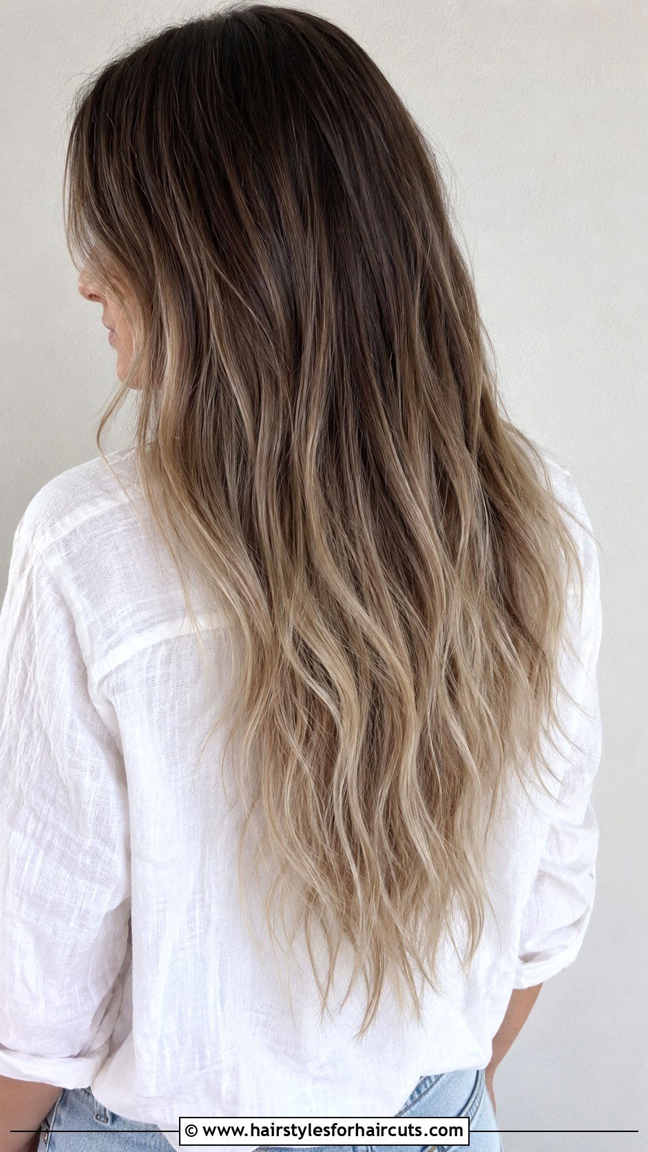 Ash Brown Root Melt Long Hair - 25 ash brown hairstyles - 25 ash brown hairstyles