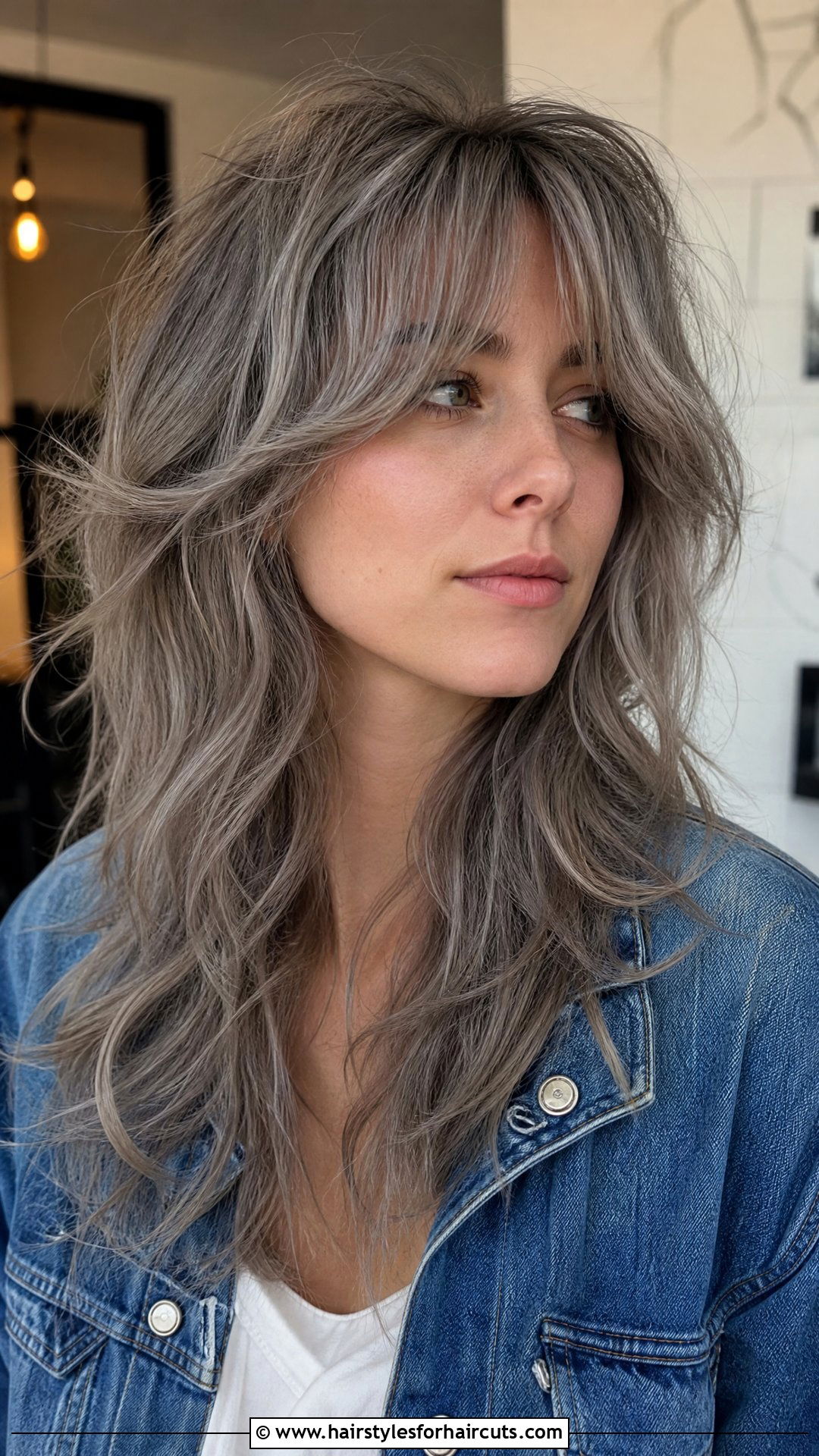Ash Grey Shag - 25 old woman short grey hairstyles - 25 old woman short grey hairstyles