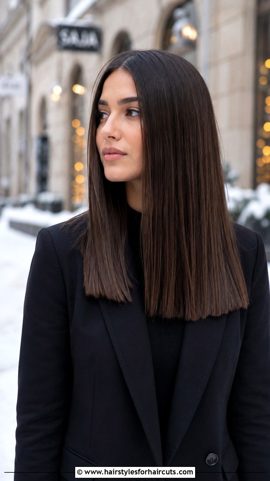Asian Long Straight Blunt Cut - 25 asian long hairstyles - 25 asian long hairstyles