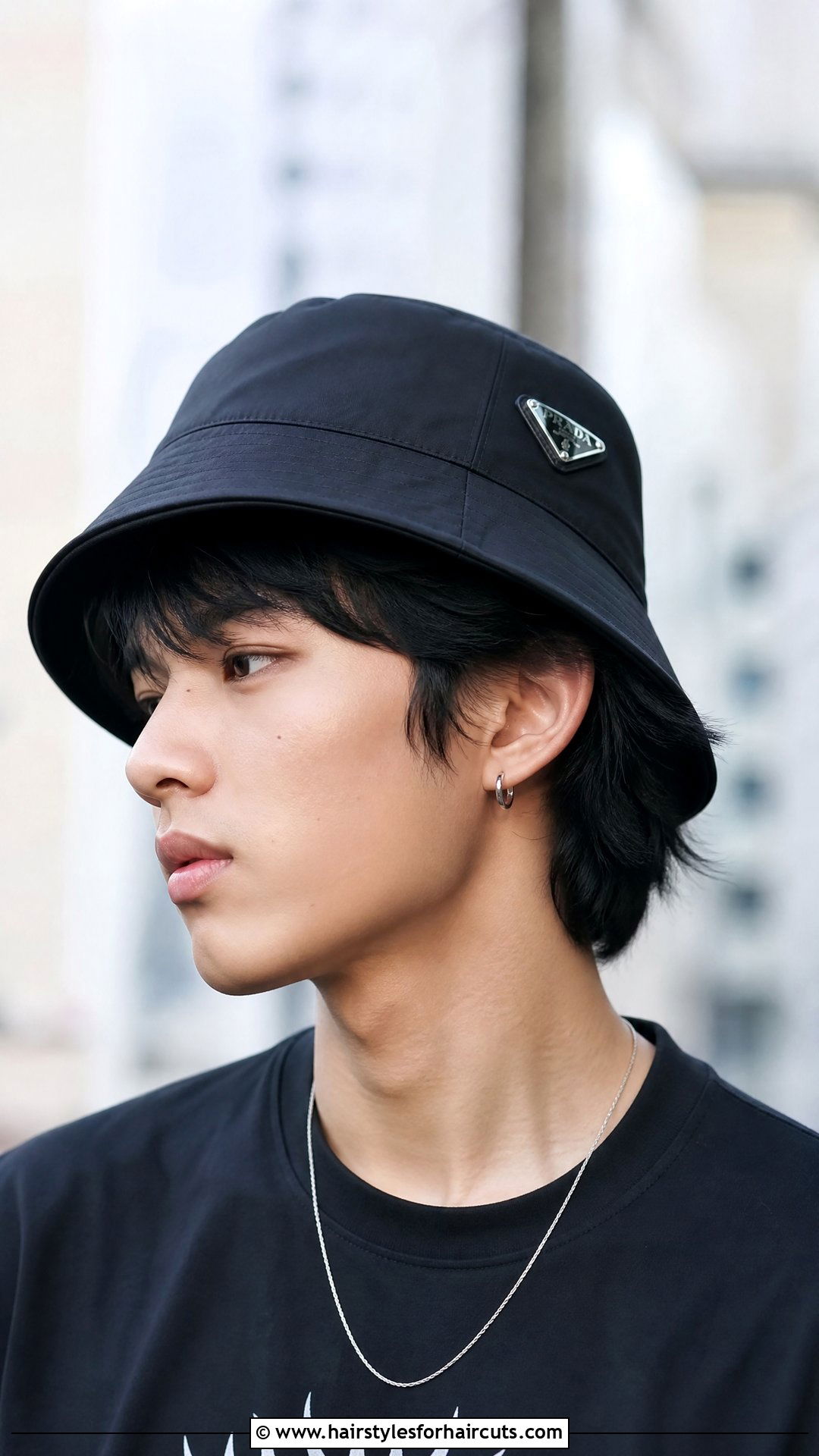 Asian Wings Haircut With Bucket Hat - 25 wings haircuts with hat - 25 wings haircuts with hat
