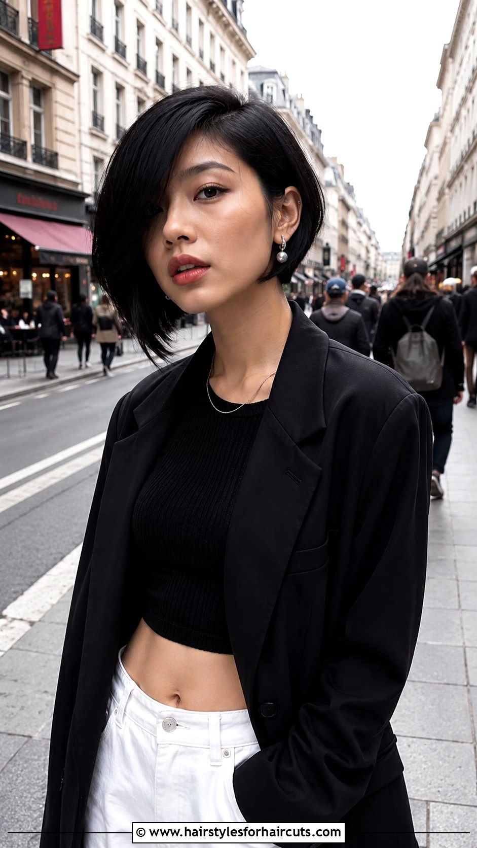 Asymmetrical A Line Bob - 25 a line haircuts - 25 a line haircuts