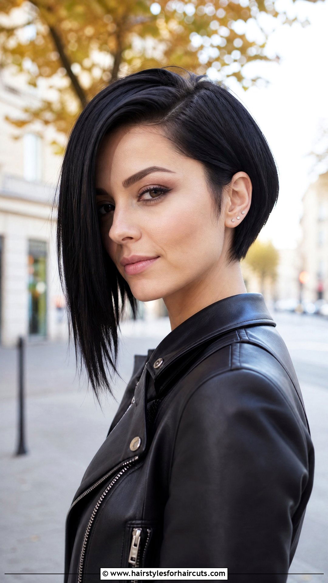 Asymmetrical Black Bob Haircut - 25 black bob haircuts - 25 black bob haircuts