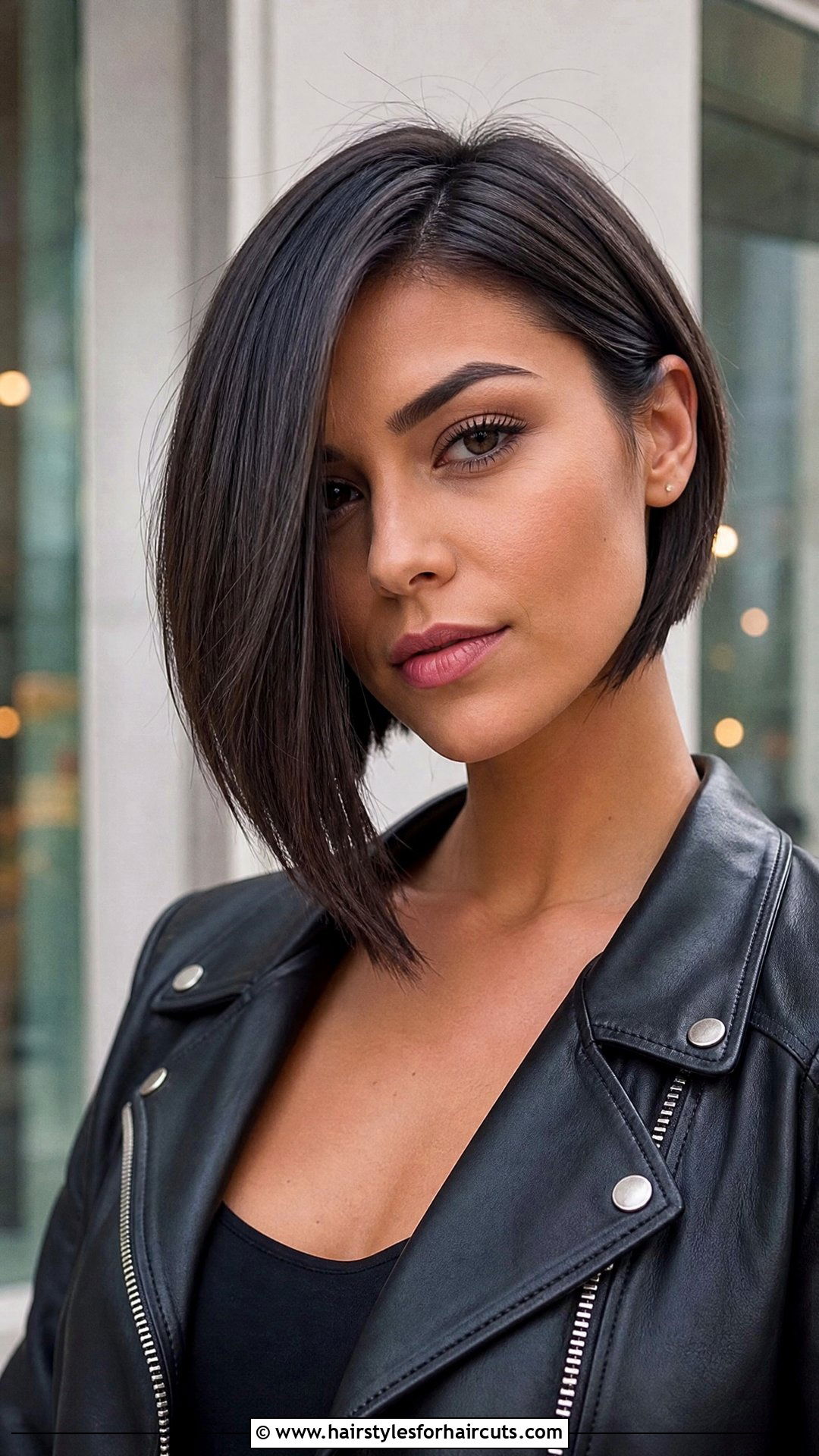 Asymmetrical Bob - 25 haircuts for round faces straight hair - 25 haircuts for round faces straight hair