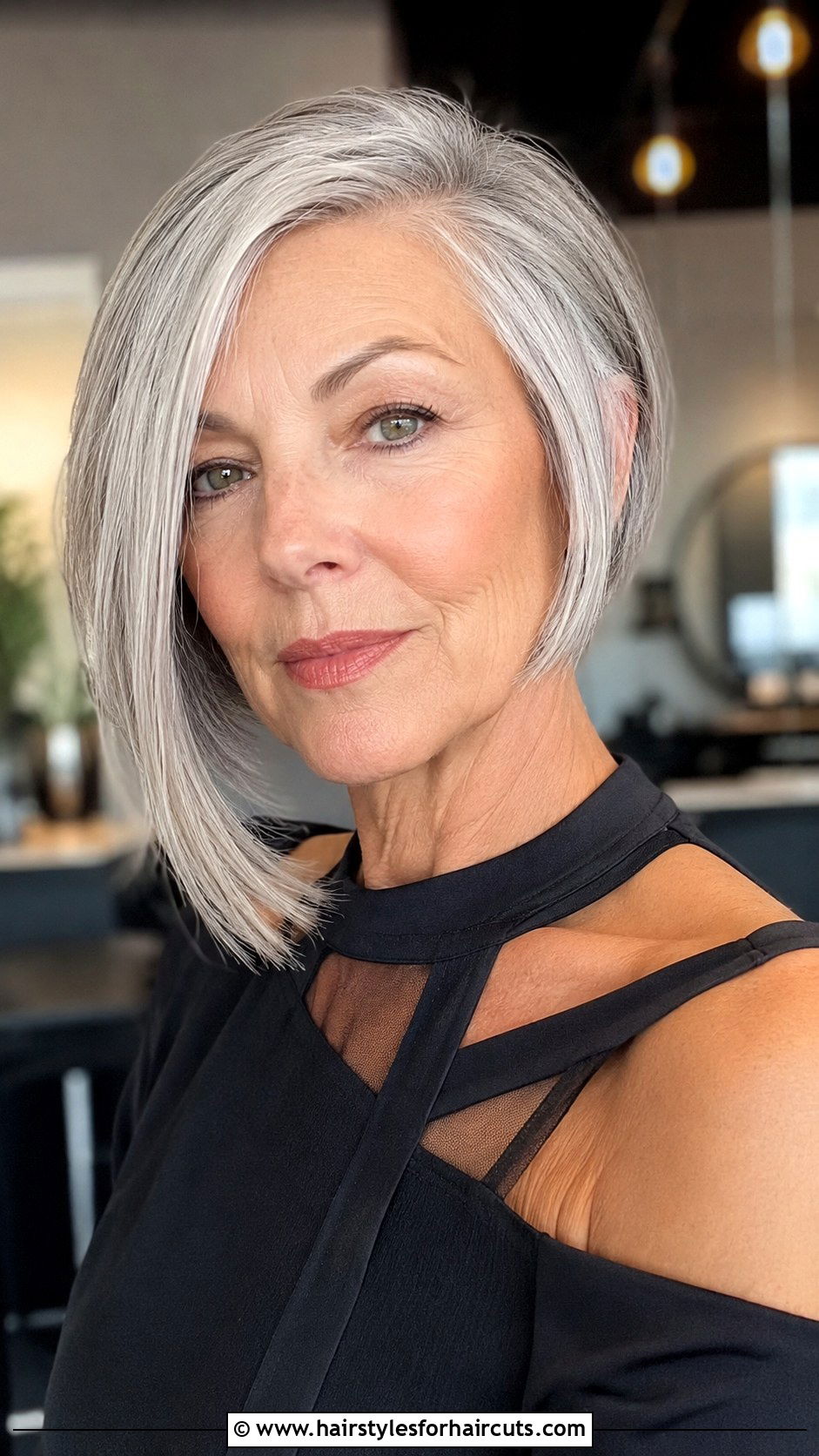Asymmetrical Bob - 25 haircuts for women in their 60s - 25 haircuts for women in their 60s
