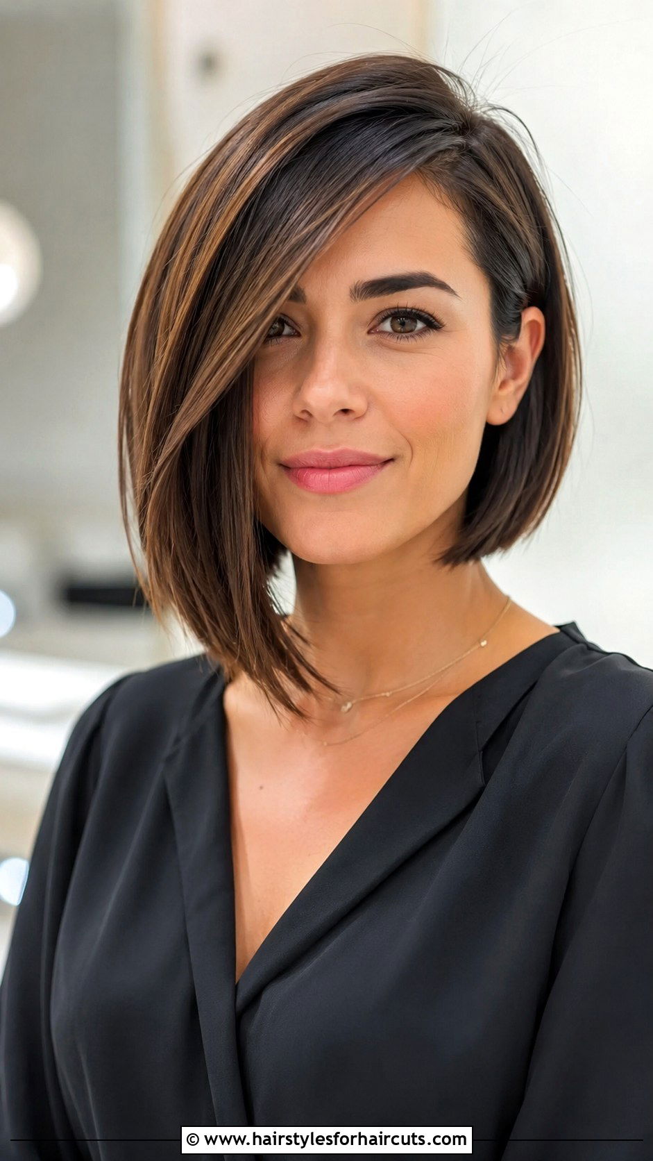 Asymmetrical Bob - 25 hairstyles for women round face - 25 hairstyles for women round face