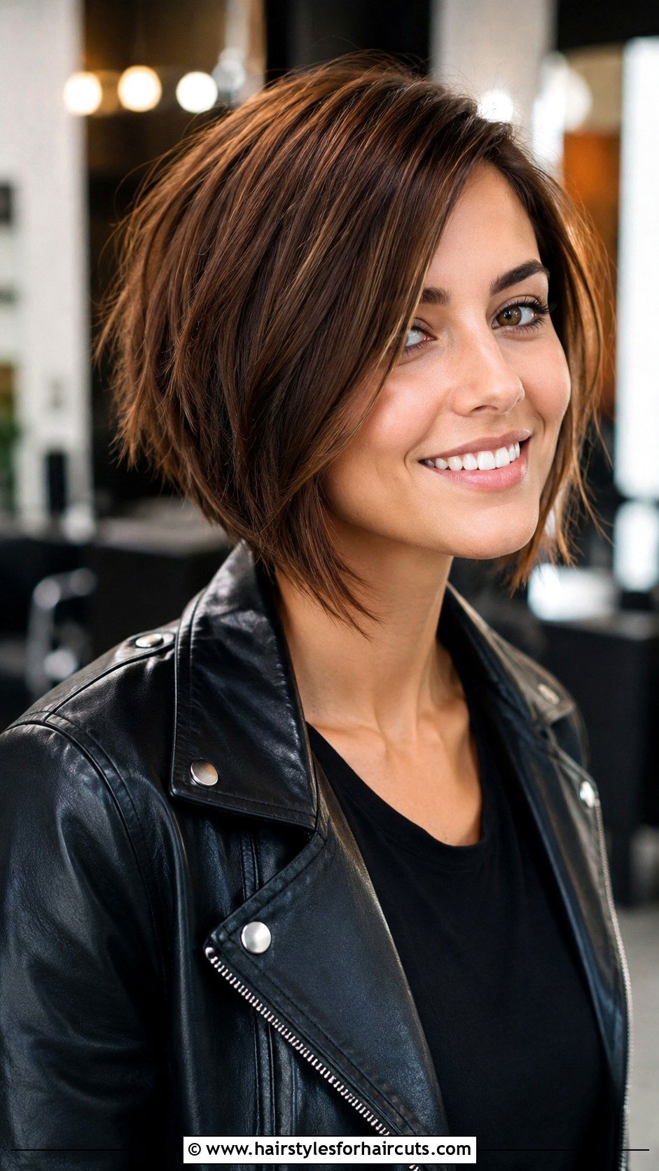 Asymmetrical Bob - 25 medium short haircuts for indian hair - 25 medium short haircuts for indian hair