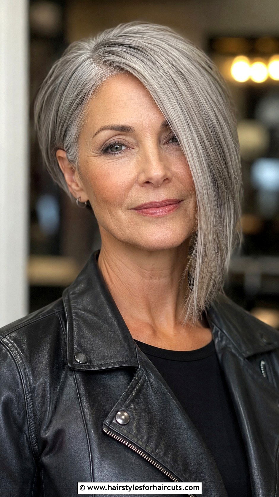 Asymmetrical Bob - 25 bob haircuts for over 50 - 25 bob haircuts for over 50