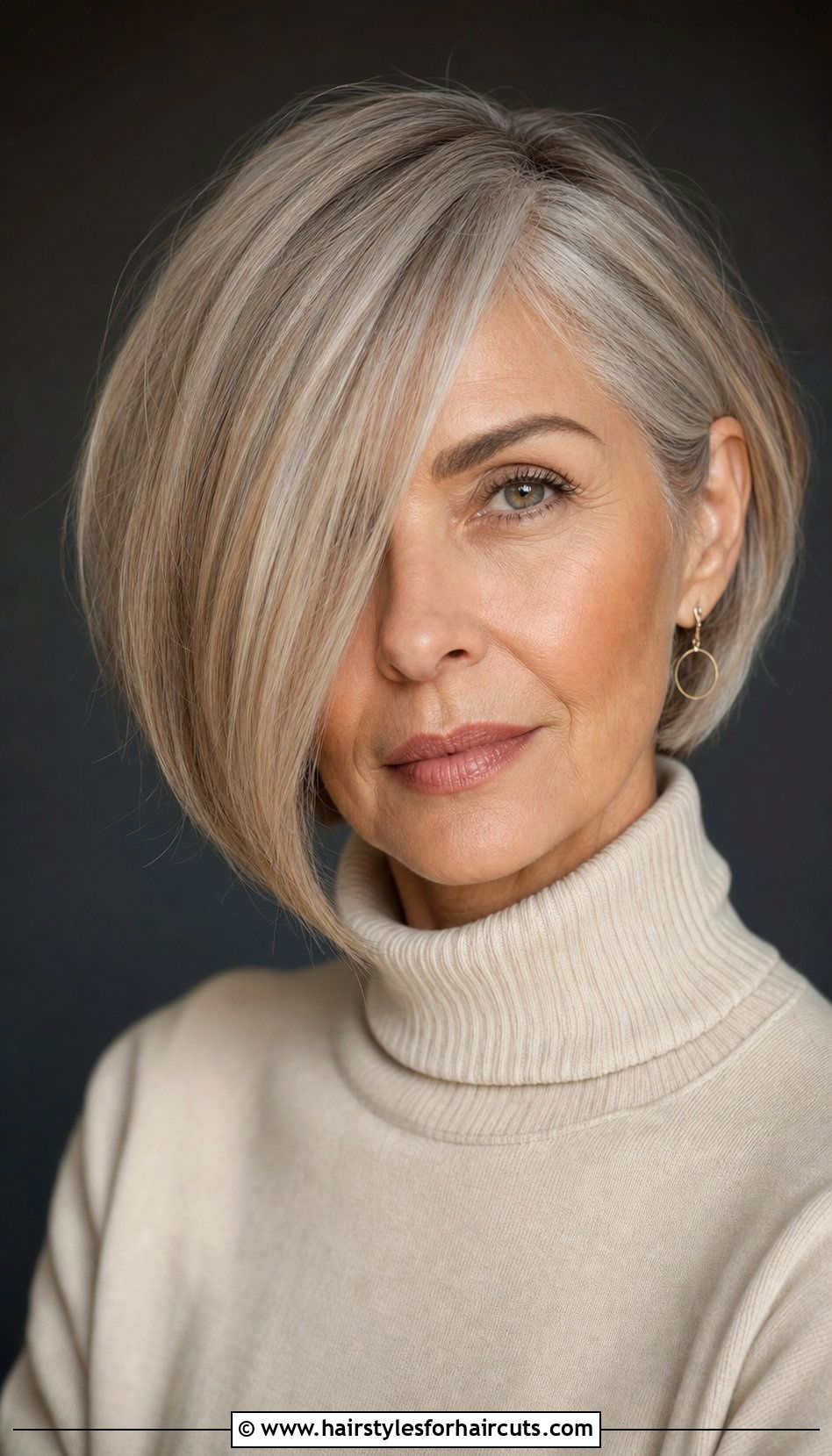 Asymmetrical Bob - 25 short hairstyles for over 60 - 25 short hairstyles for over 60