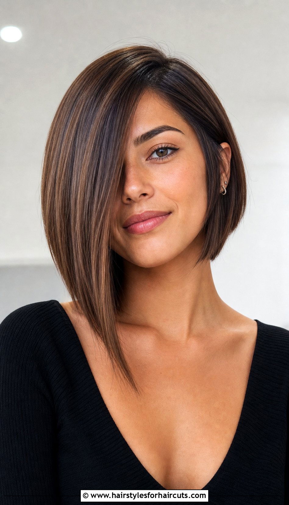 Asymmetrical Bob - 25 womens medium length hairstyles - 25 women's medium length hairstyles