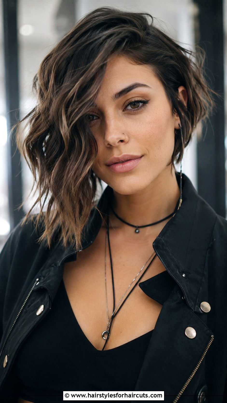 Asymmetrical Bob - 25 womens haircuts for thick wavy hair - 25 womens haircuts for thick wavy hair