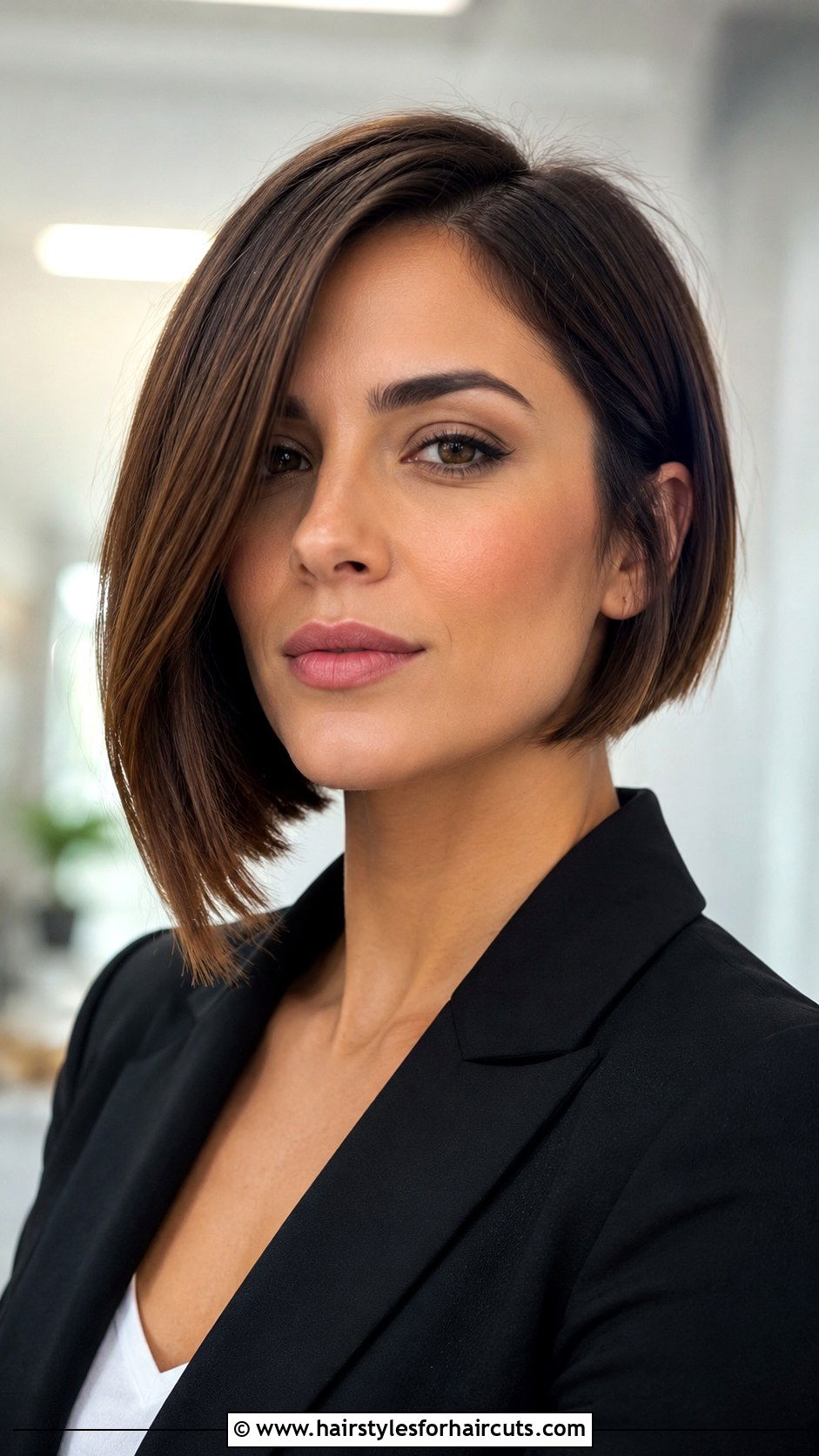 Asymmetrical Bob - 25 haircuts for diamond shaped face - 25 haircuts for diamond shaped face