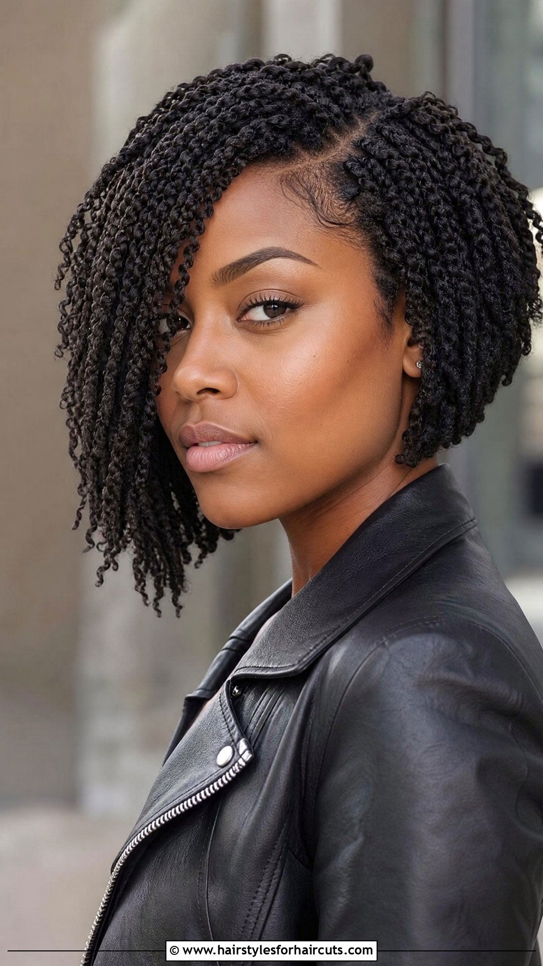 Asymmetrical Bob Crochet - 25 crochet hairstyles for round faces - 25 crochet hairstyles for round faces