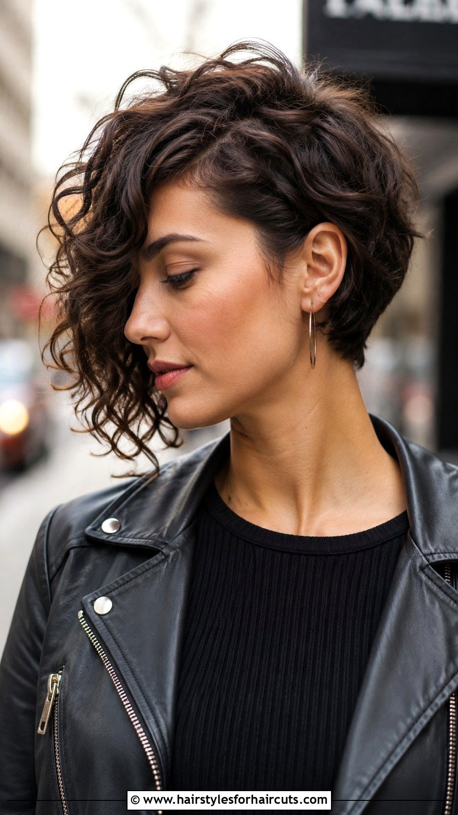 Asymmetrical Bob Curls - 25 curling iron hairstyles - 25 curling iron hairstyles