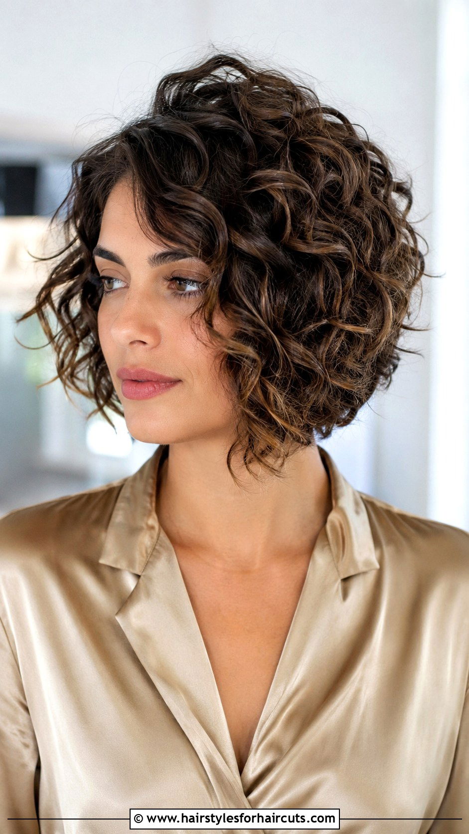 Asymmetrical Bob Curly Hair - 25 curly hairstyles for thick hair - 25 curly hairstyles for thick hair