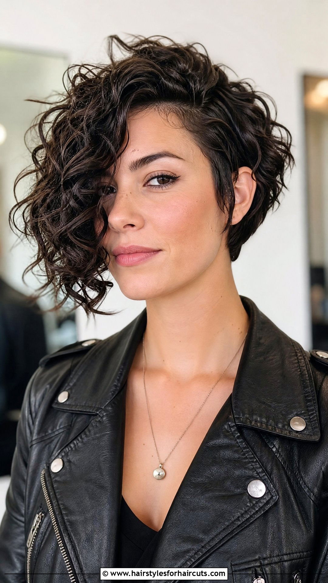 Asymmetrical Bob Curly Hair - 25 hairstyles for women with thick curly hair - 25 hairstyles for women with thick curly hair