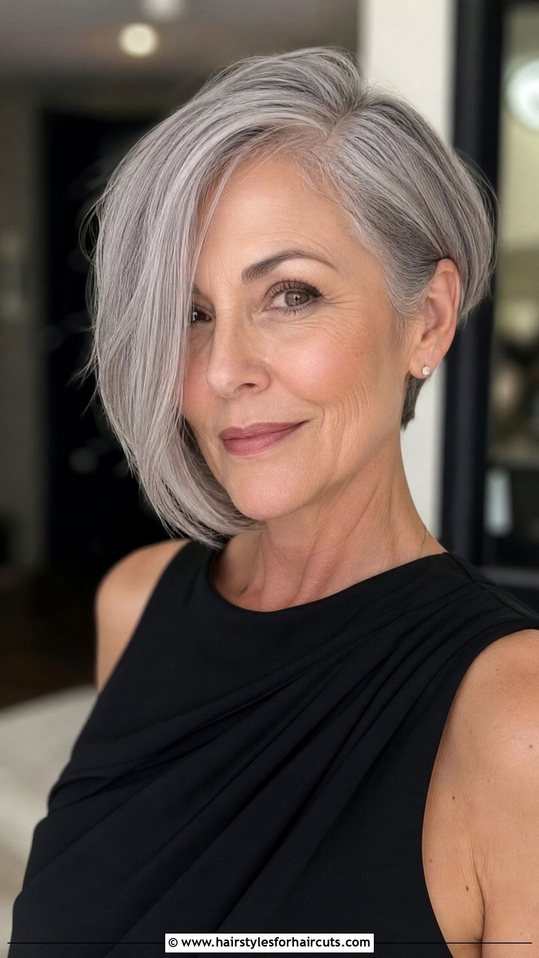 Asymmetrical Bob Grey Hair - 25 haircuts grey hair - 25 haircuts grey hair