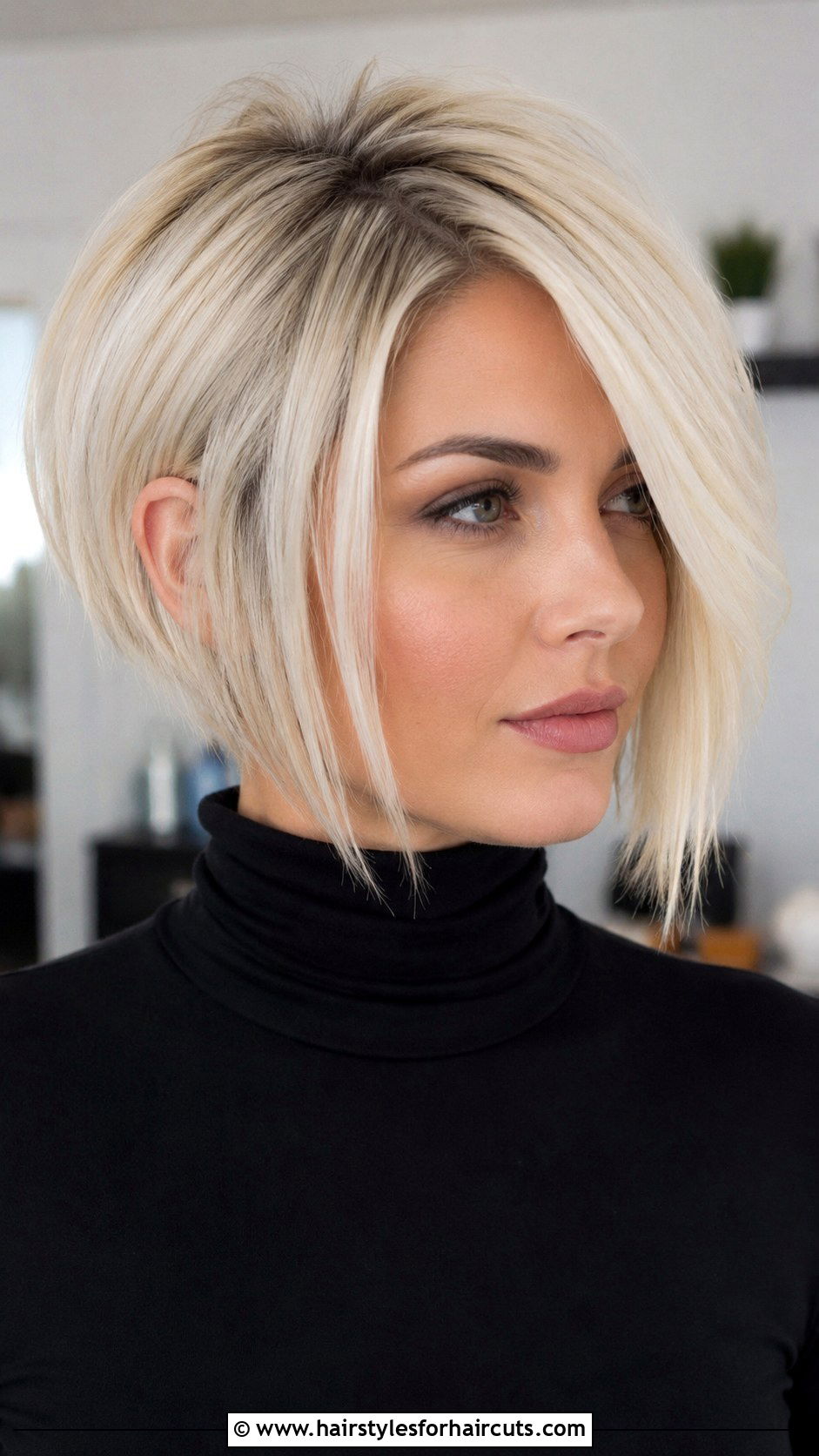 Asymmetrical Bob Haircut - 25 haircuts for square faces - 25 haircuts for square faces