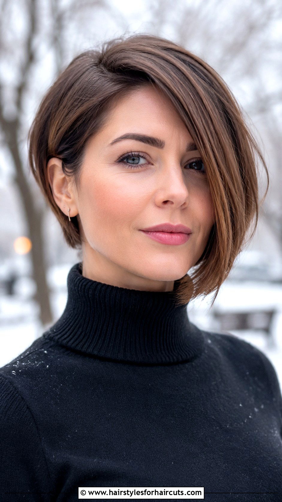 Asymmetrical Bob Haircut - 25 haircuts for winter - 25 haircuts for winter