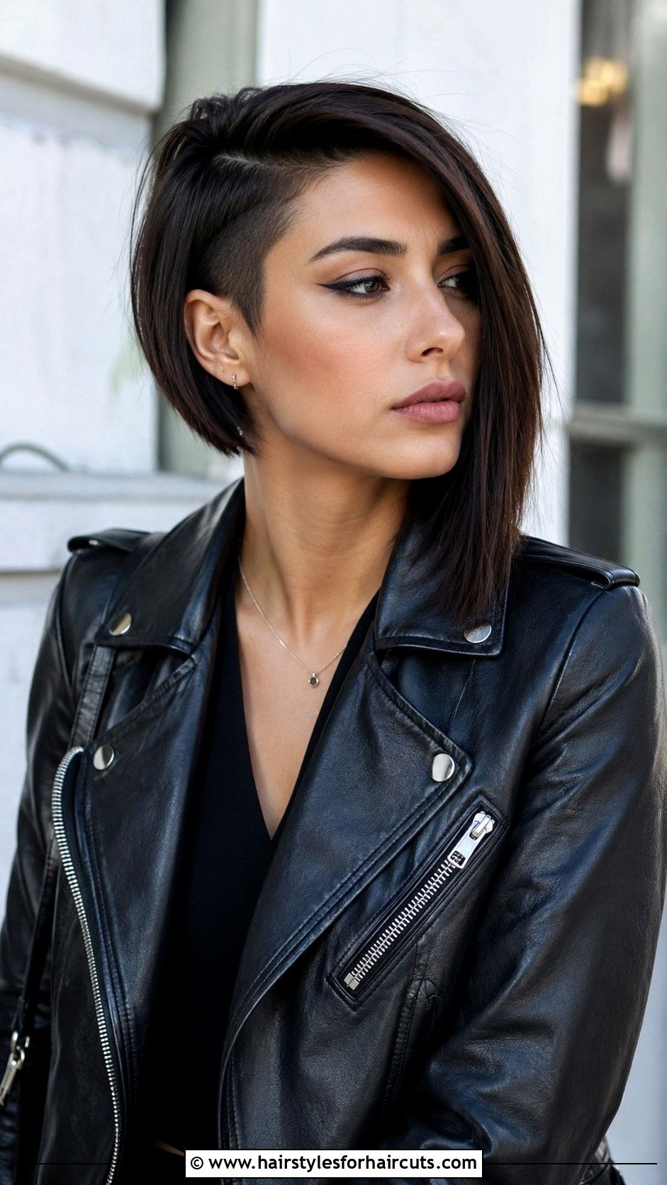 Asymmetrical Bob Haircut - 25 black hairstyles for medium hair - 25 black hairstyles for medium hair