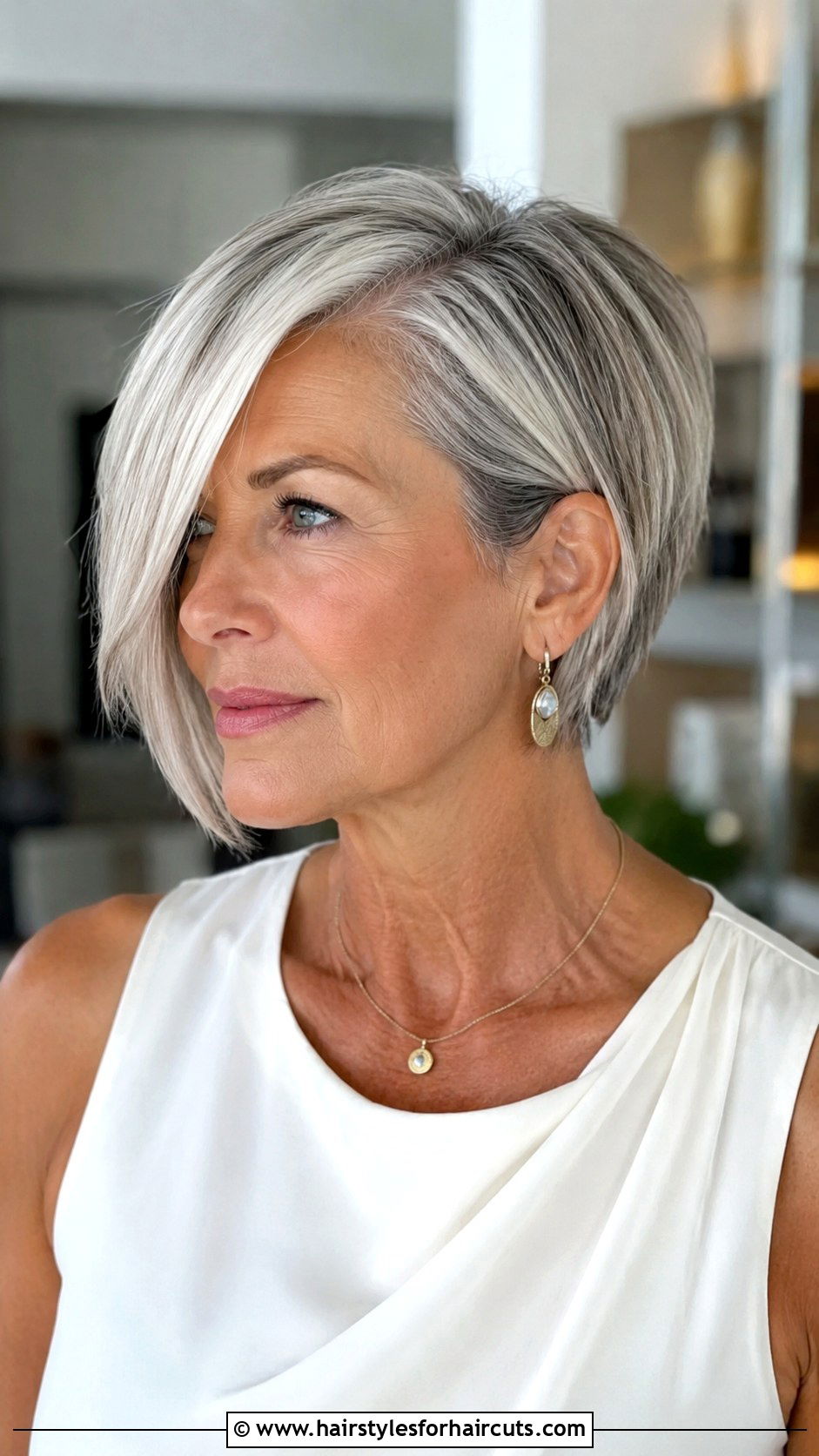 Asymmetrical Bob Haircut - 25 medium length haircuts for women over 60 - 25 medium length haircuts for women over 60