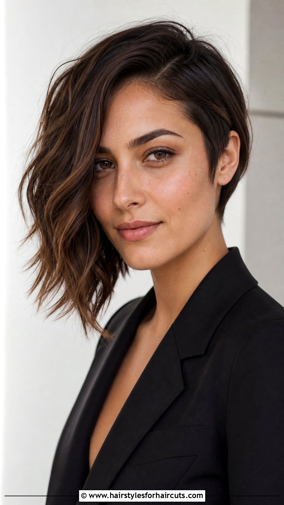 Asymmetrical Bob Haircut For Thick Wavy Hair - 25 haircuts thick wavy hair - 25 haircuts thick wavy hair