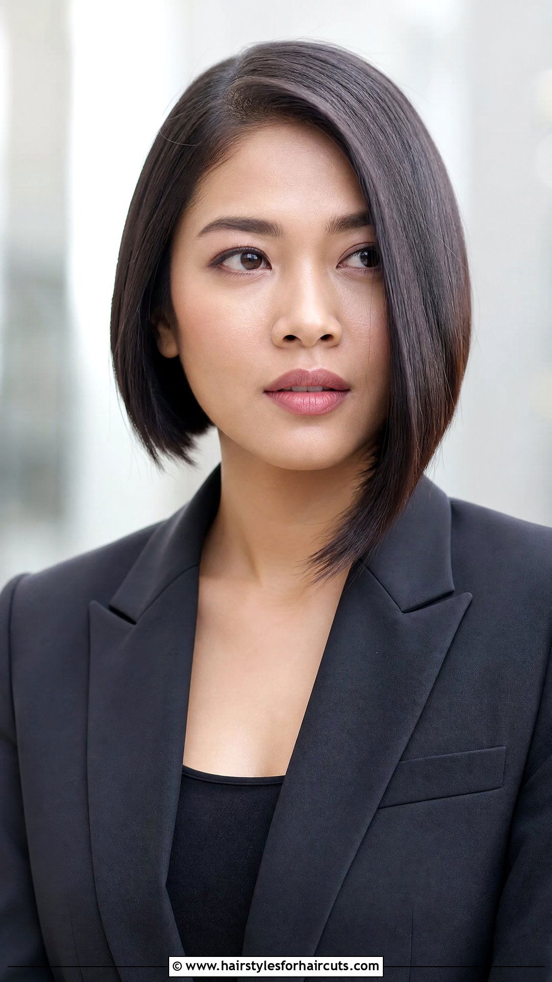 Asymmetrical Bob Rebonded Hair - 25 rebonding hairstyles - 25 rebonding hairstyles