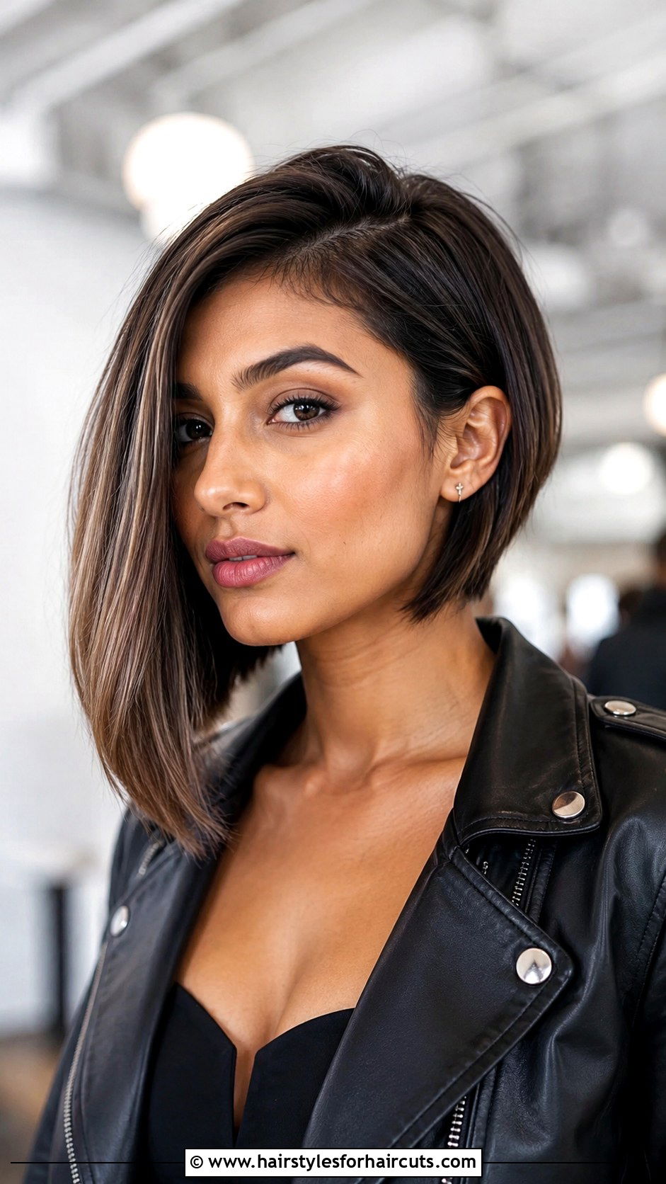 Asymmetrical Bob Smooth Out - 25 hot brush hairstyles - 25 hot brush hairstyles