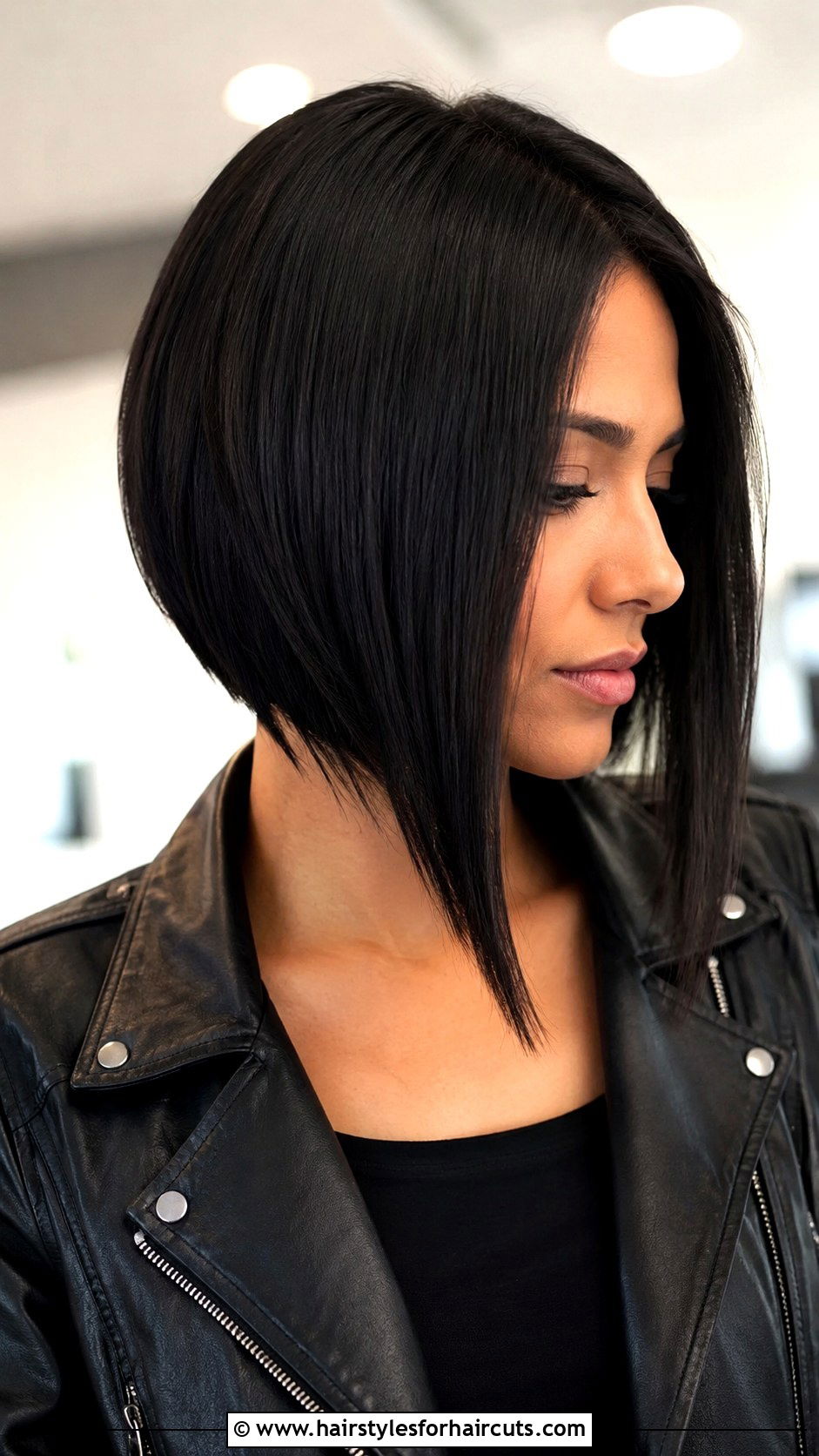 Asymmetrical Bob Straight Black Hair - 25 hairstyles for natural straight black hair - 25 hairstyles for natural straight black hair