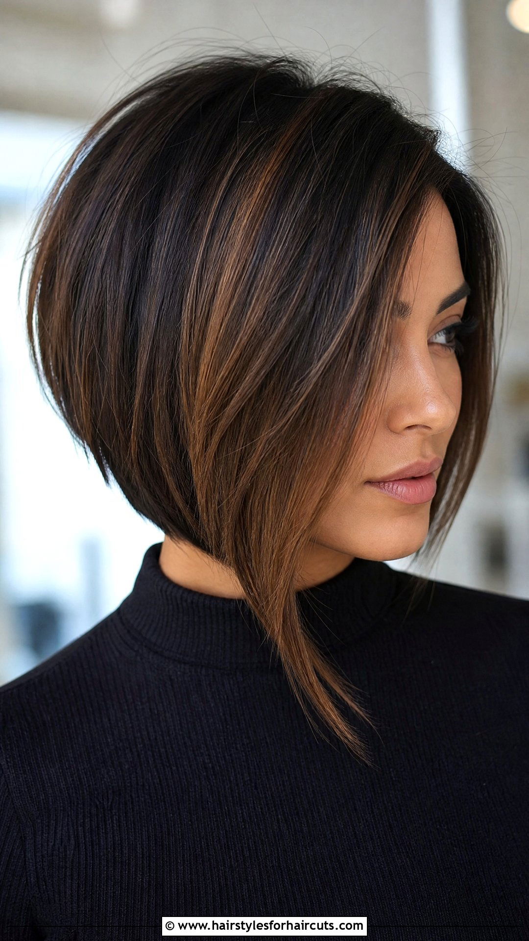 Asymmetrical Bob Winter Haircut - 25 winter haircuts - 25 winter haircuts