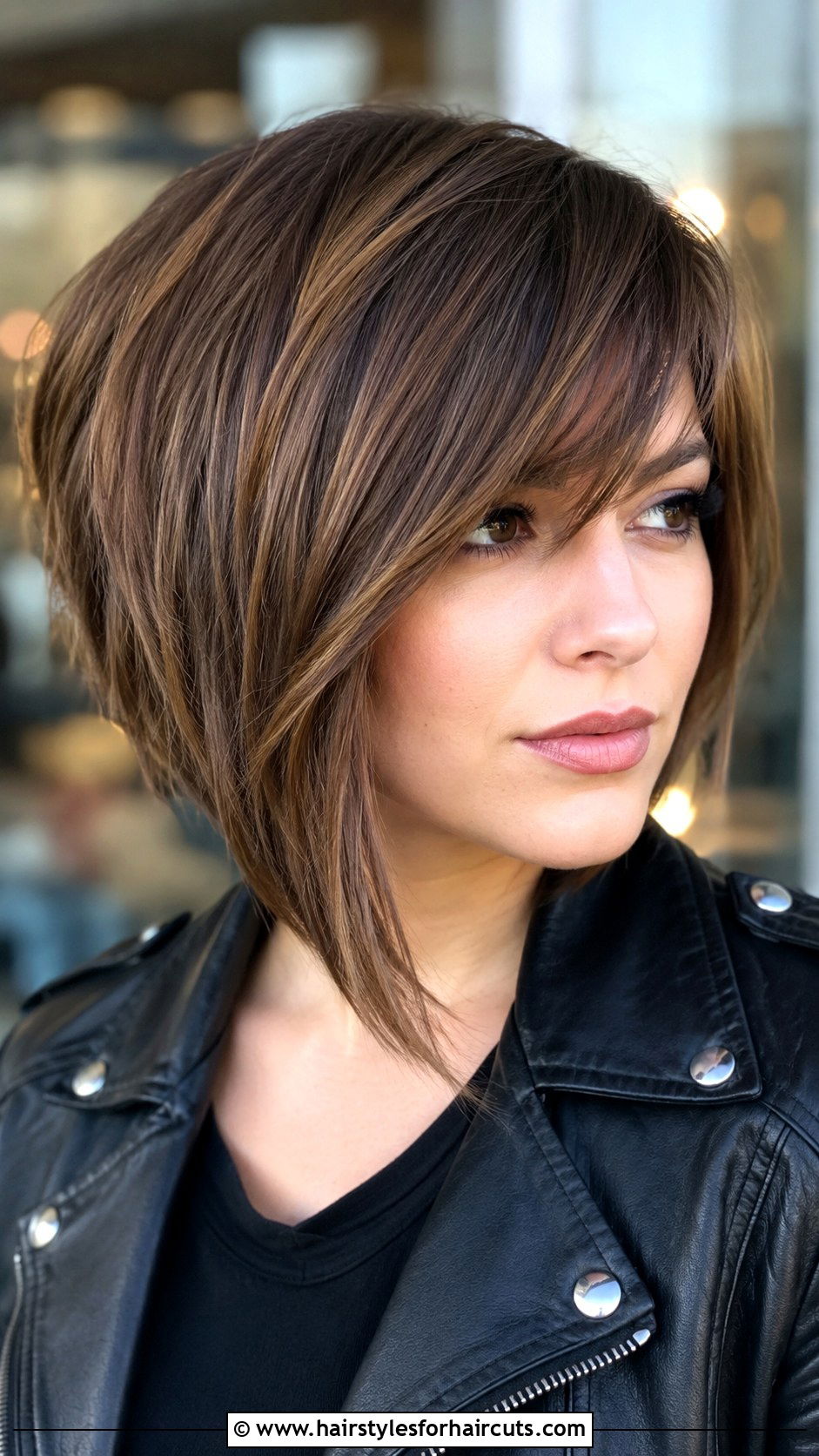 Asymmetrical Bob With Side Fringe - 25 hairstyles with side fringe - 25 hairstyles with side fringe