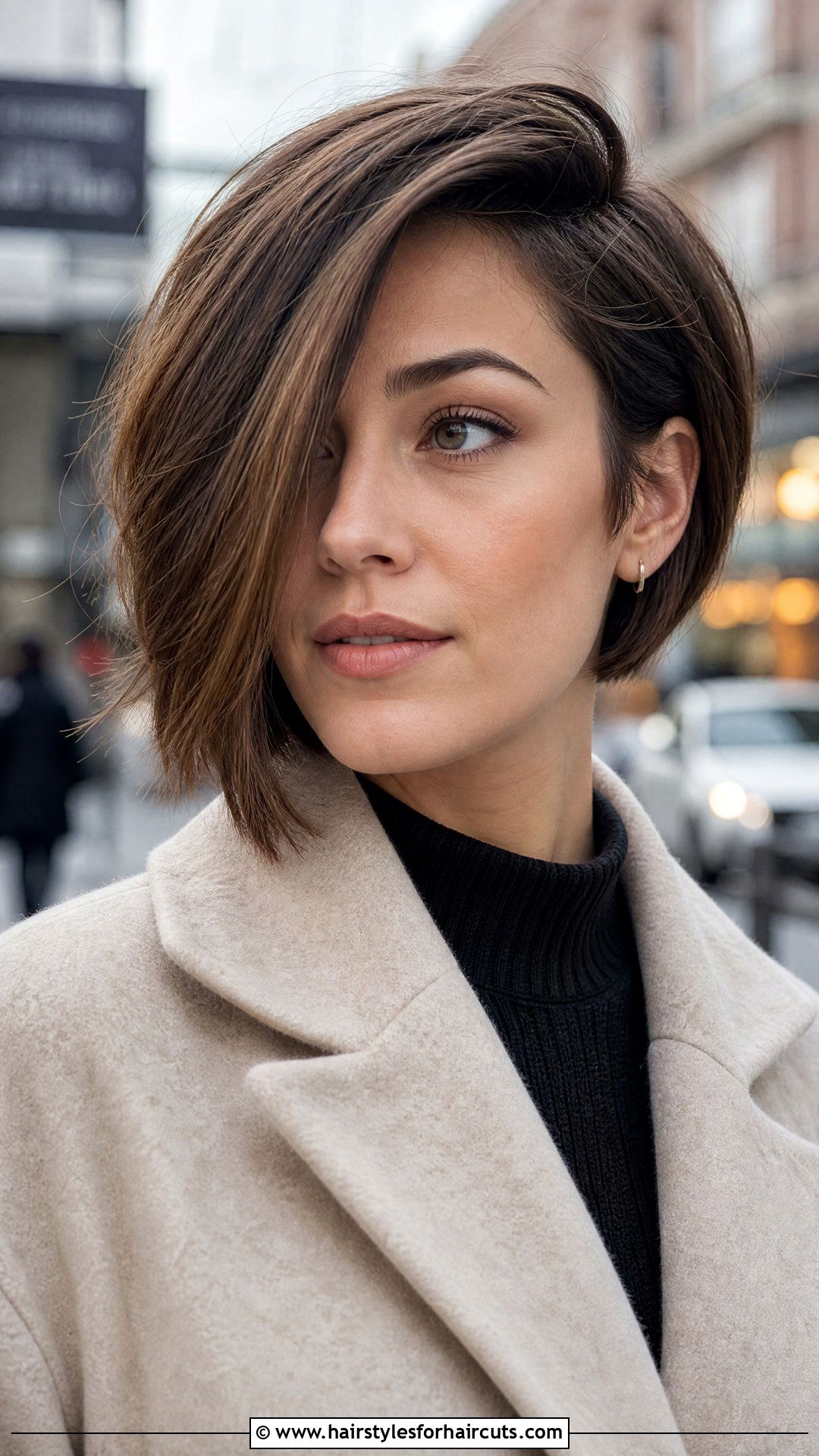 Asymmetrical Bob With Swoop - 25 swoop hairstyles - 25 swoop hairstyles