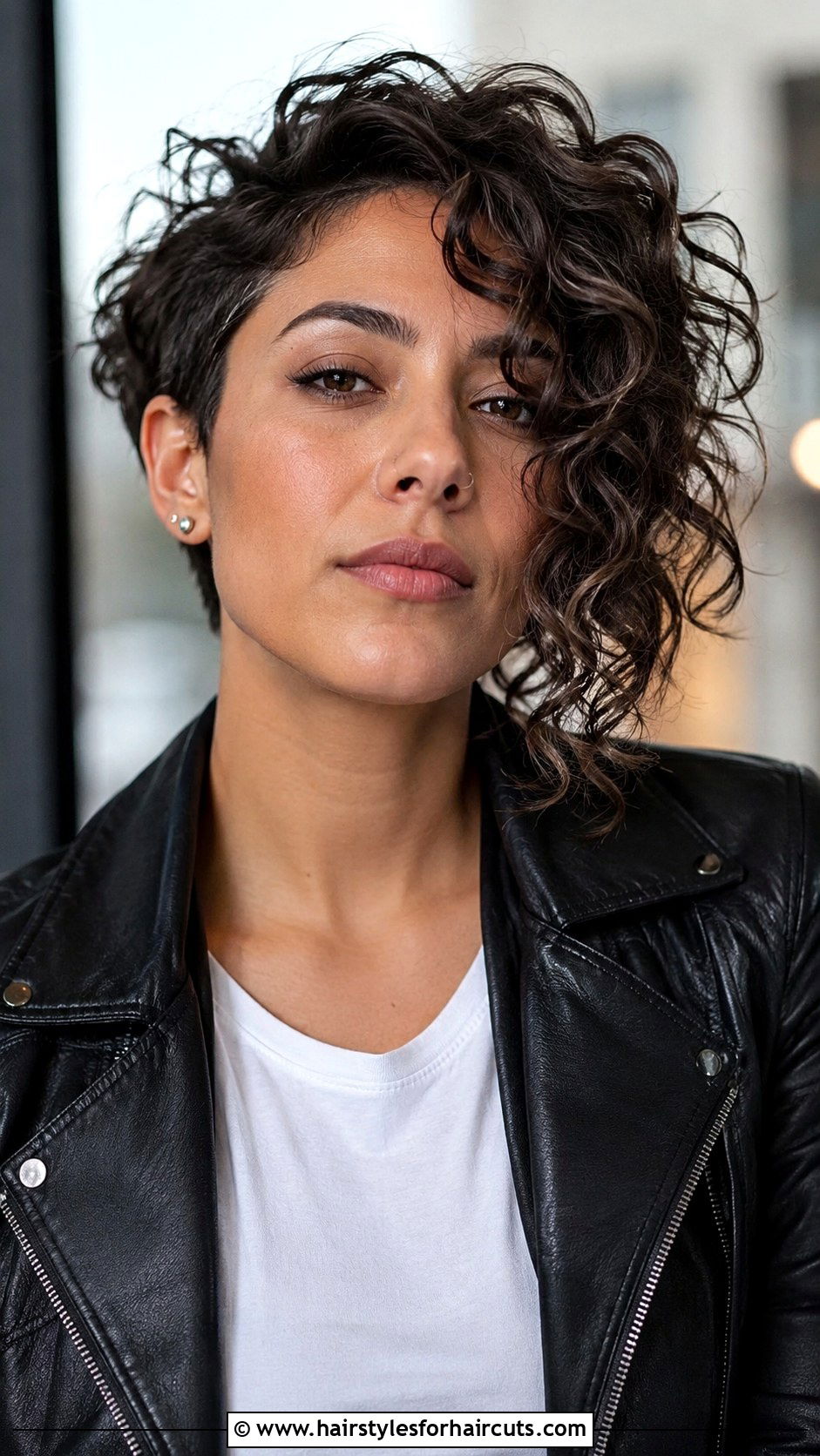 Asymmetrical Curly Bob - 25 bob haircuts curly hair - 25 bob haircuts curly hair
