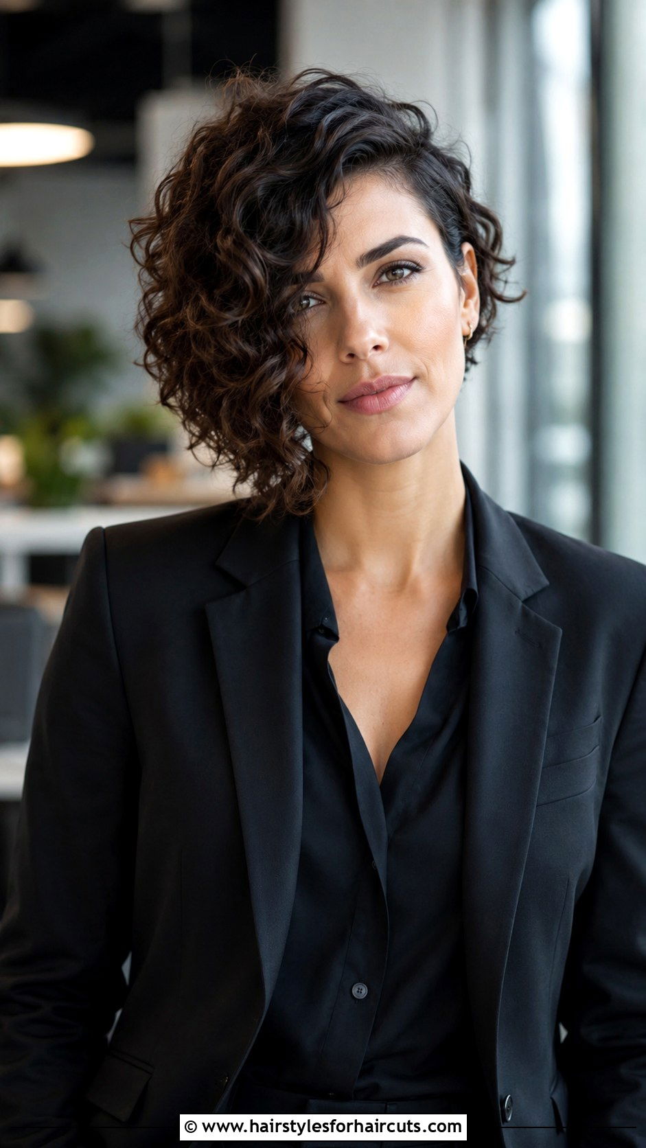 Asymmetrical Curly Bob - 25 curly haircuts before and after - 25 curly haircuts before and after