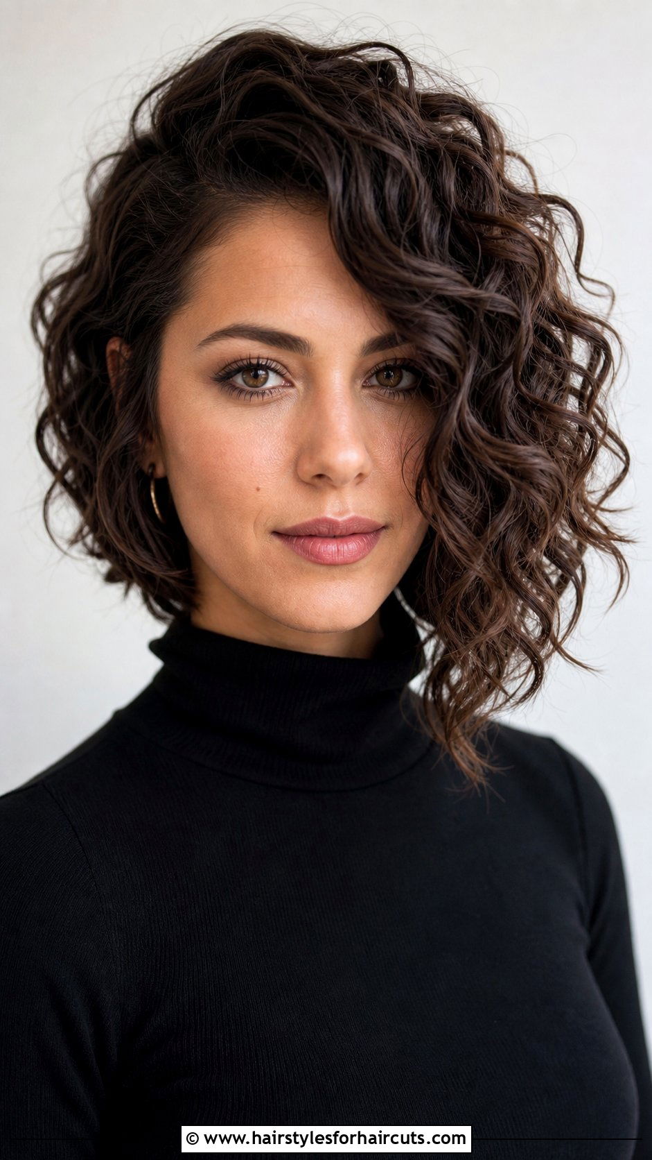 Asymmetrical Curly Bob - 25 frizzy hair edgy short curly haircuts - 25 frizzy hair edgy short curly haircuts