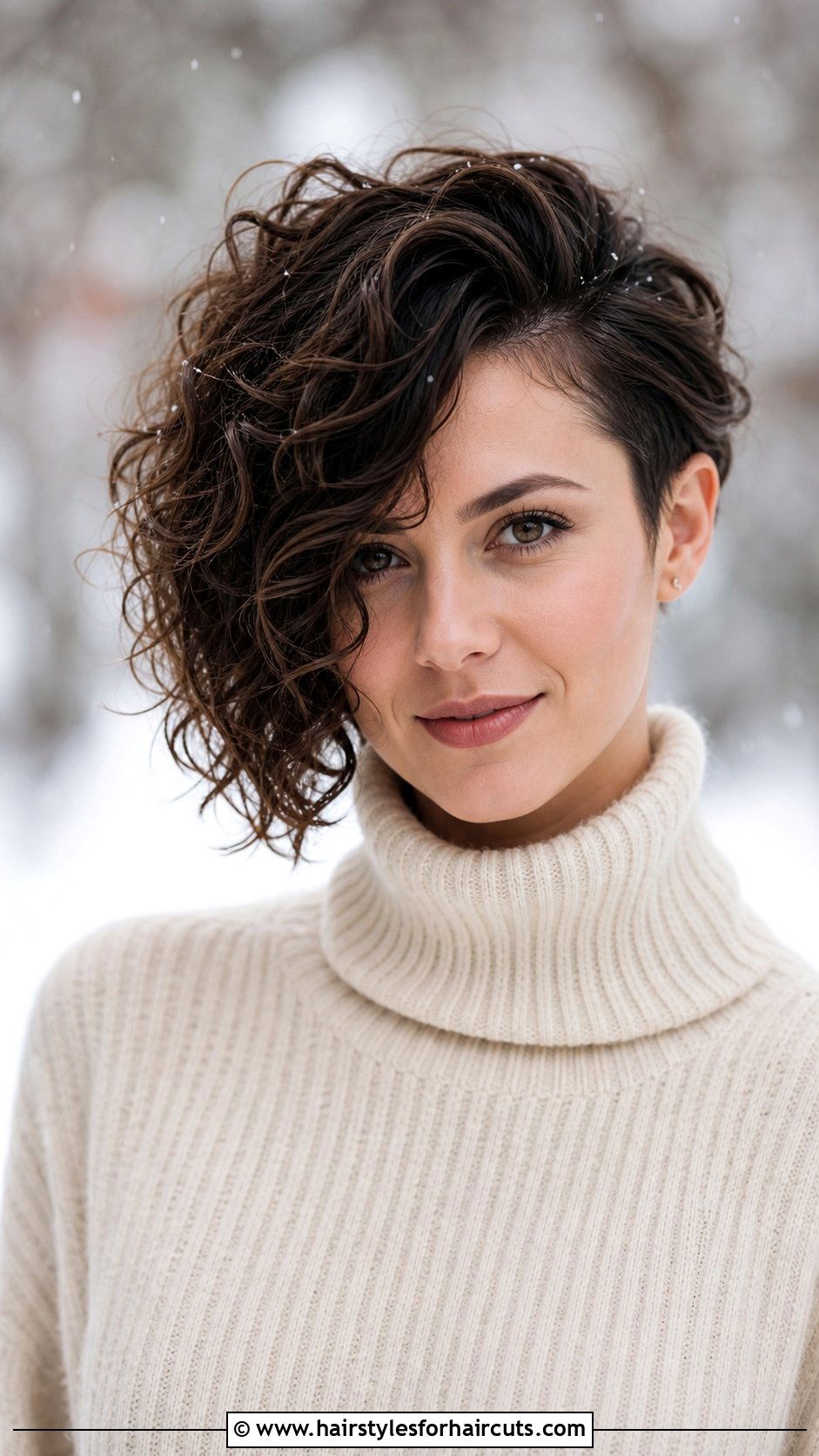 Asymmetrical Curly Bob - 25 hairstyles for black women with curly hair - 25 hairstyles for black women with curly hair