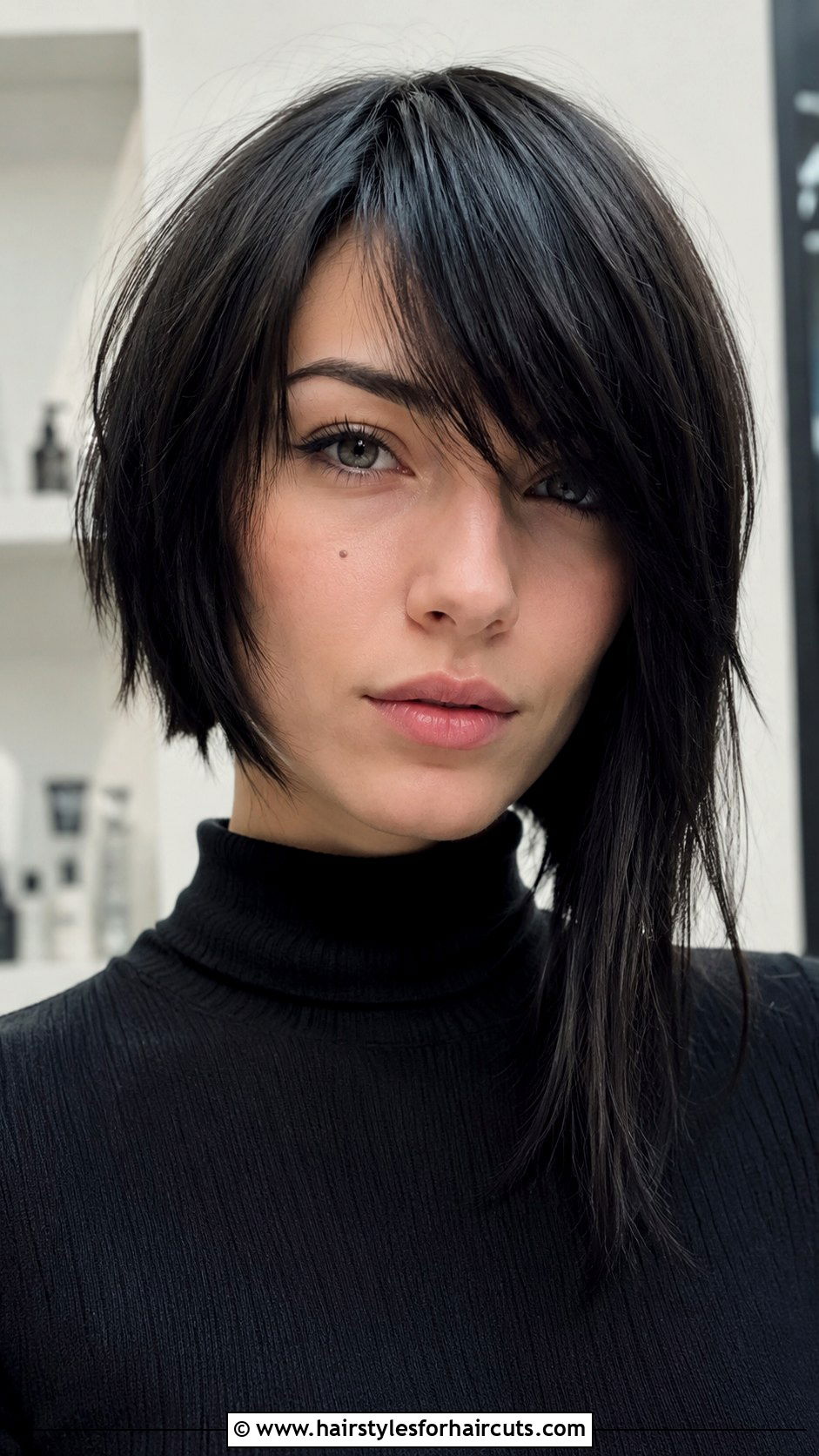 Asymmetrical Emo Bob - 25 emo hairstyles for short hair - 25 emo hairstyles for short hair
