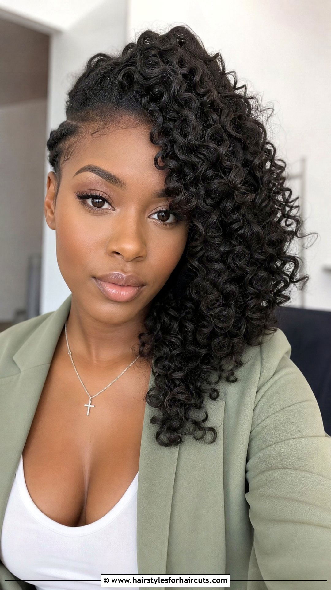 Asymmetrical Flexi Rod Cut - 25 flexi rod hairstyles on natural hair - 25 flexi rod hairstyles on natural hair