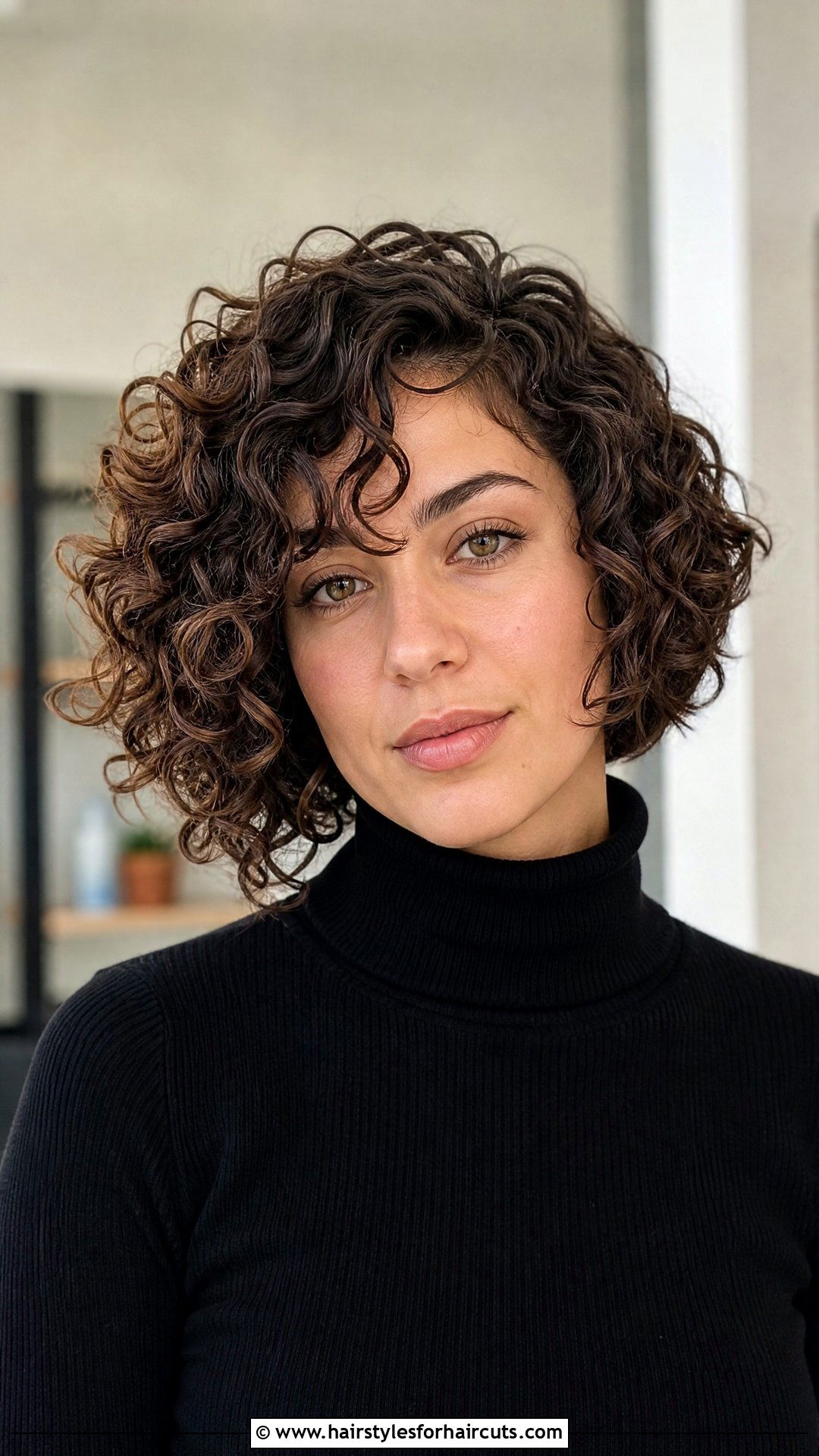 Asymmetrical Freeze Curl Bob - 25 freeze curls freeze hairstyles for short hair - 25 freeze curls freeze hairstyles for short hair