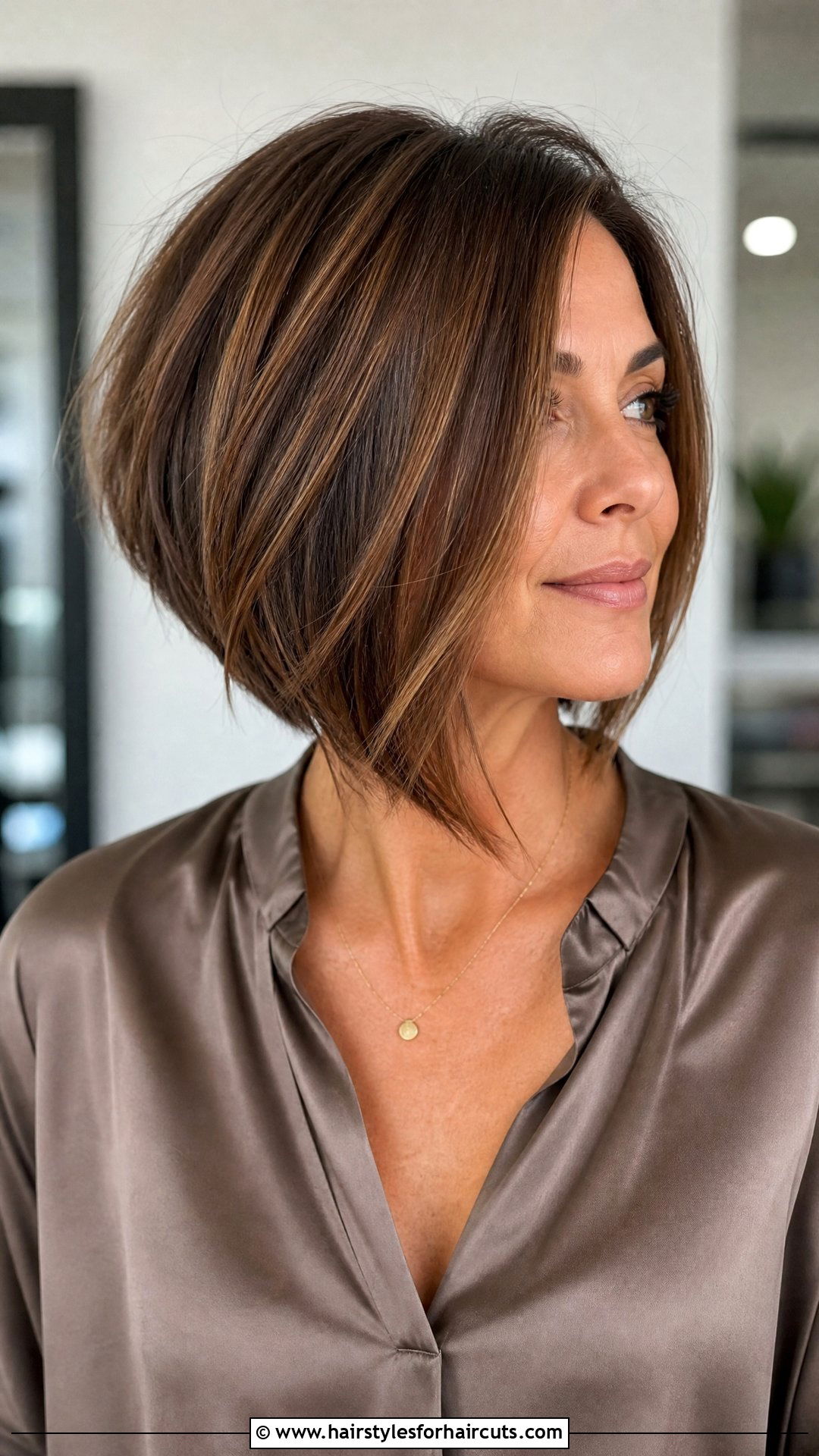 Asymmetrical Layered Bob - 25 thick hair short layered haircuts - 25 thick hair short layered haircuts