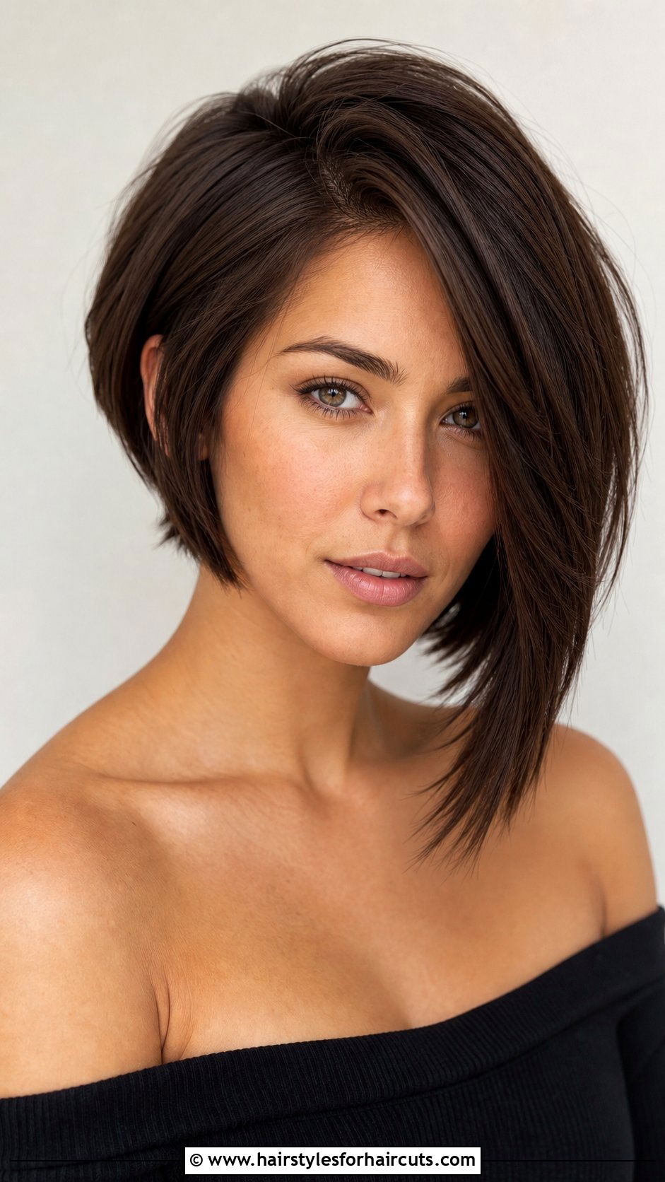 Asymmetrical Layered Bob Haircut For Straight Hair - 25 layered haircuts for straight hair - 25 layered haircuts for straight hair