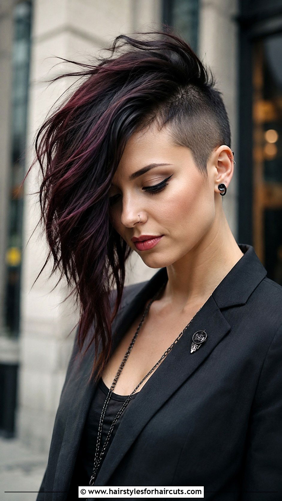 Asymmetrical Long Punk Haircut - 25 punk hairstyles female long hair - 25 punk hairstyles female long hair