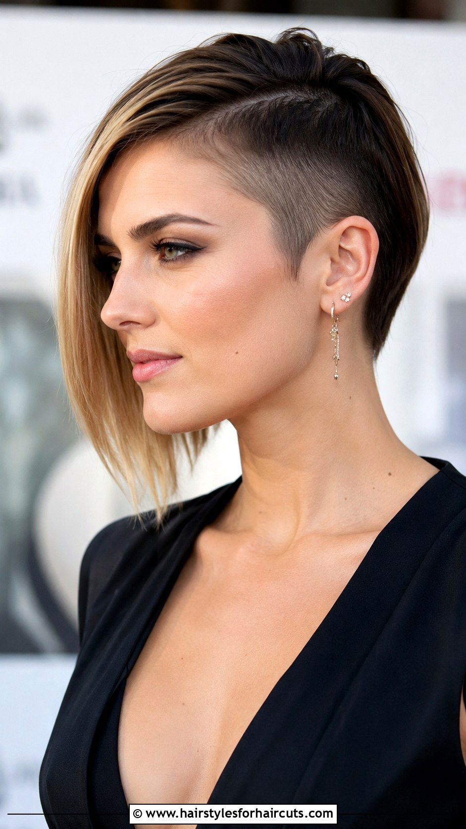 Asymmetrical Shaved Bob - 25 shaving hairstyles - 25 shaving hairstyles