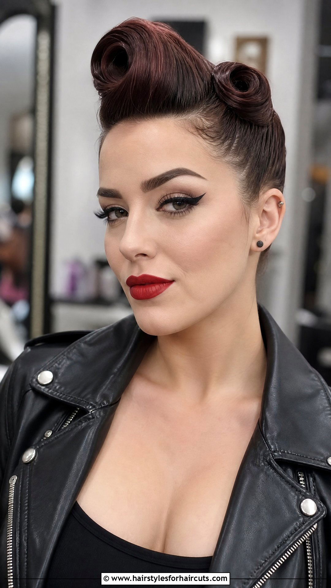 Asymmetrical Victory Roll - 25 victory roll hairstyles - 25 victory roll hairstyles