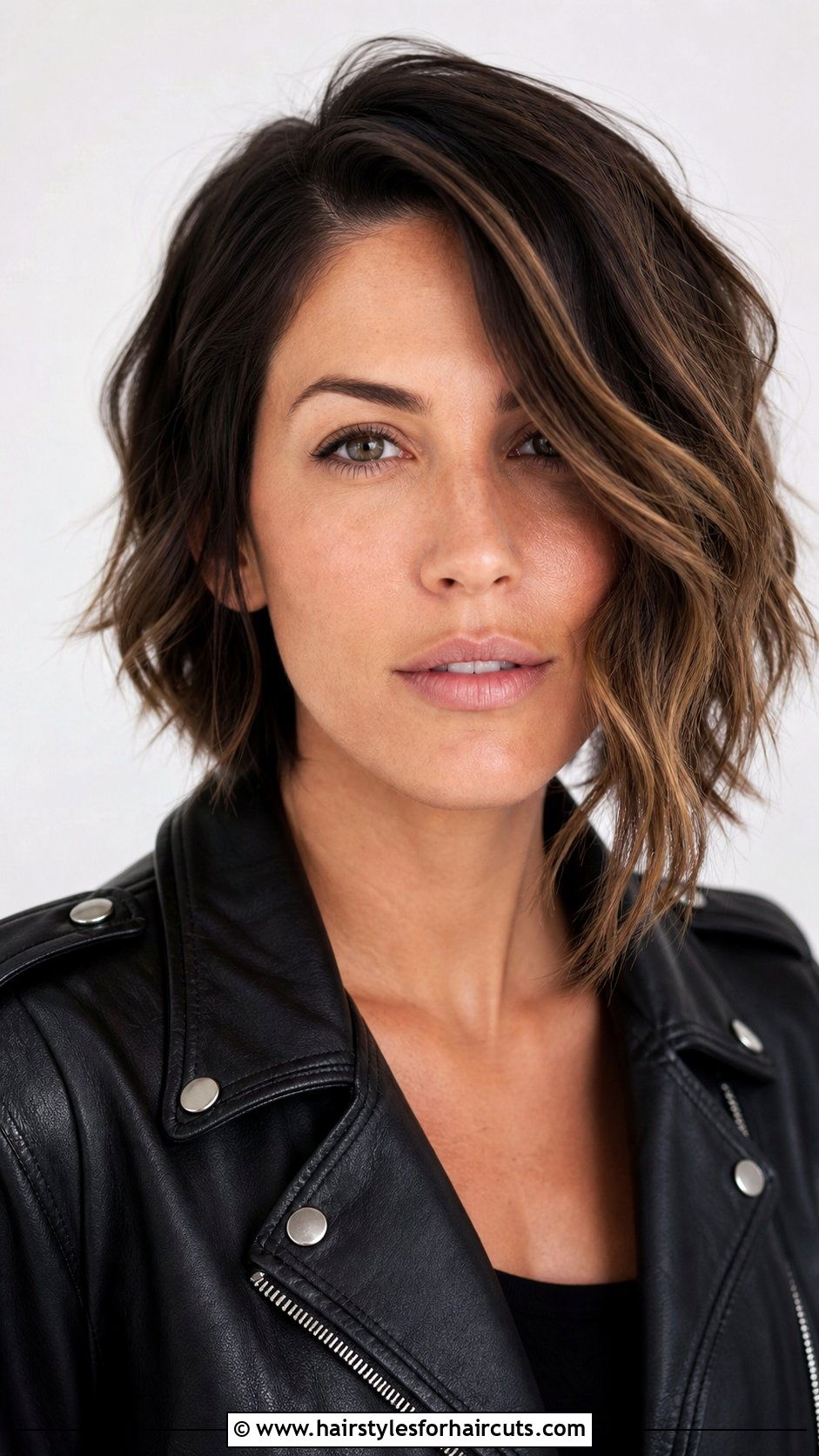 Asymmetrical Wavy Bob - 25 straight hair waves haircuts - 25 straight hair waves haircuts