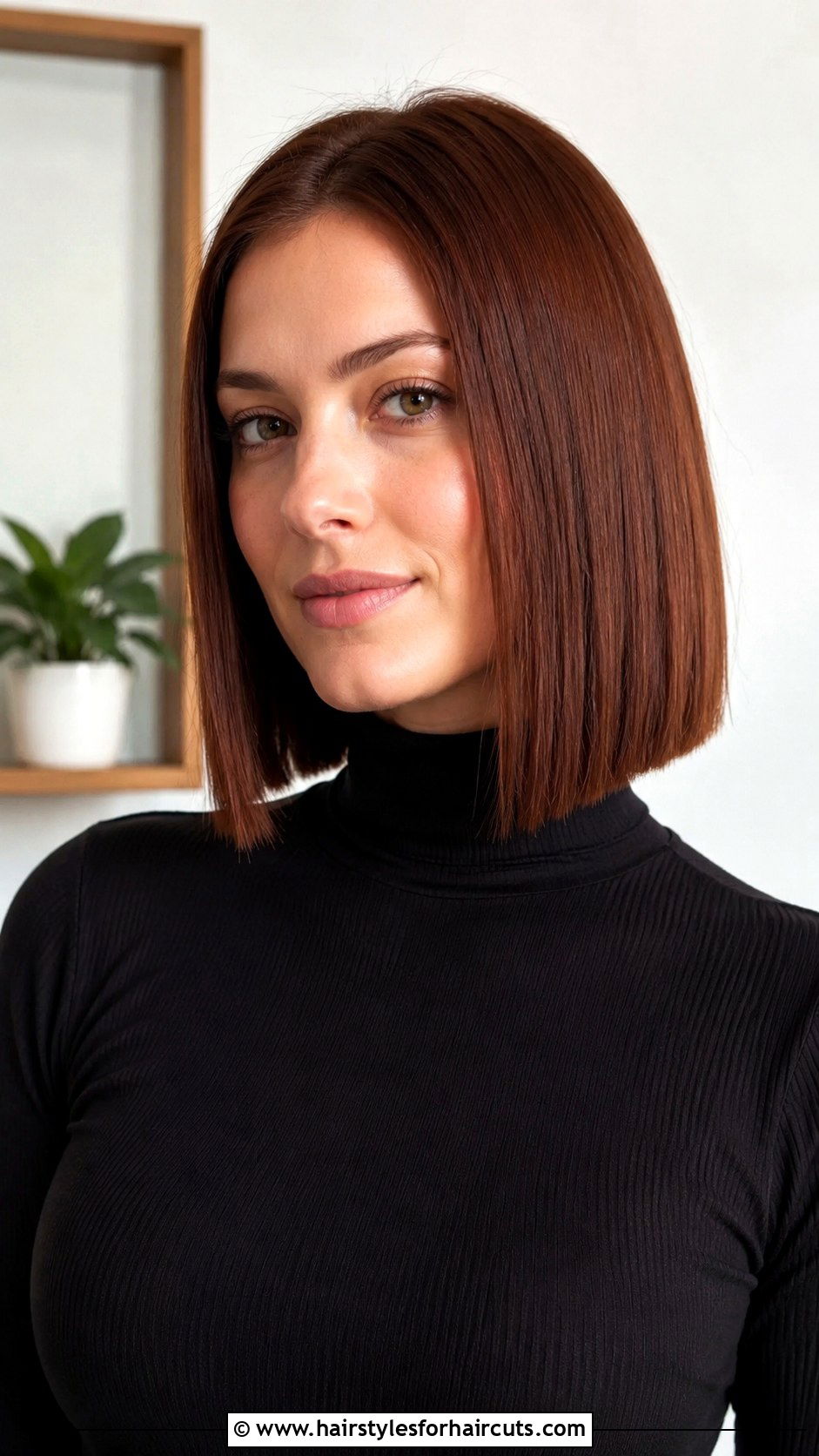 Auburn Blunt Cut - 25 auburn hairstyles - 25 auburn hairstyles