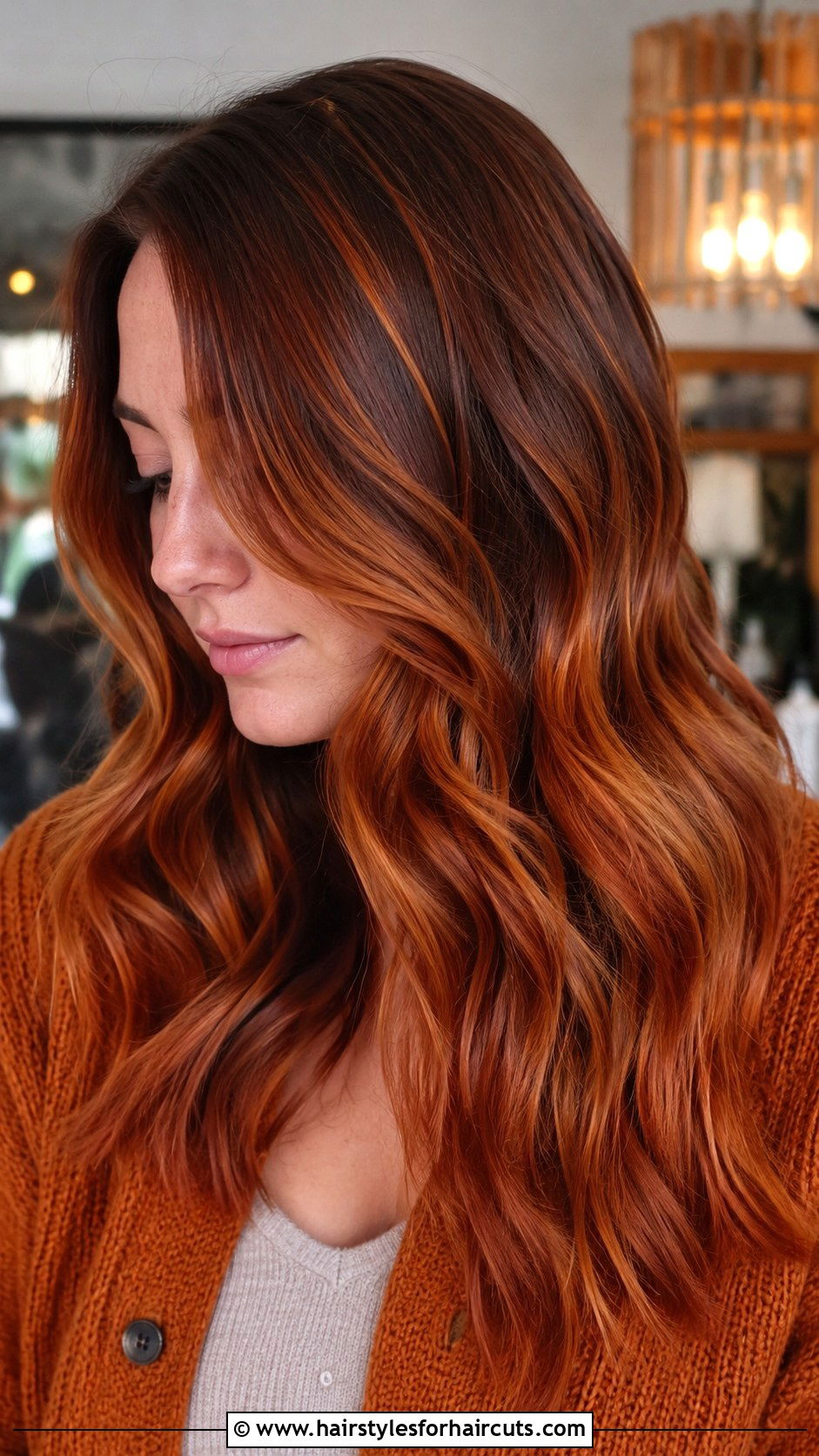 Auburn Brown Hair With Copper Highlights - 25 brown hairstyles with highlights - 25 brown hairstyles with highlights