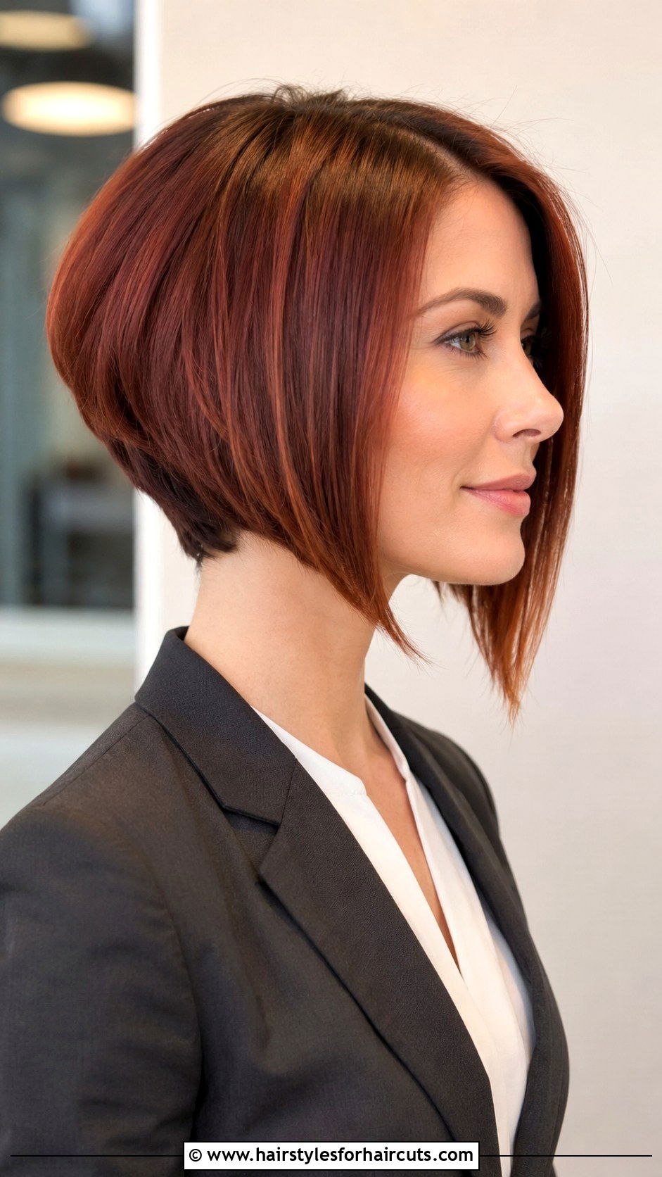 Auburn Inverted Bob - 25 auburn haircuts - 25 auburn haircuts